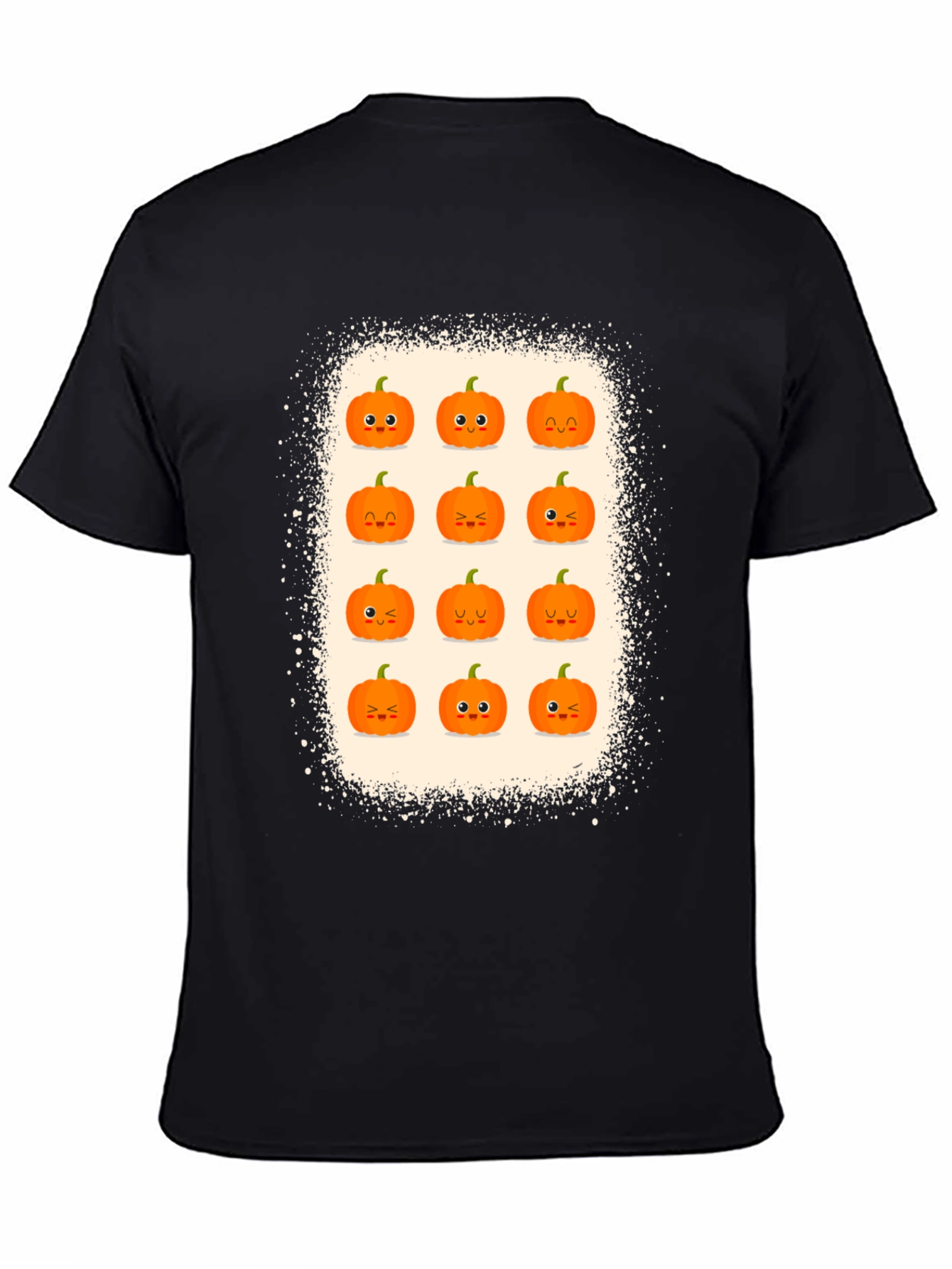 Cute Halloween Pumpkin Face Graphic Tee