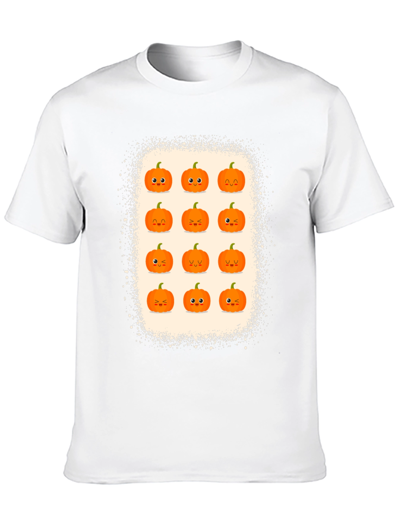 Cute Halloween Pumpkin Face Graphic Tee
