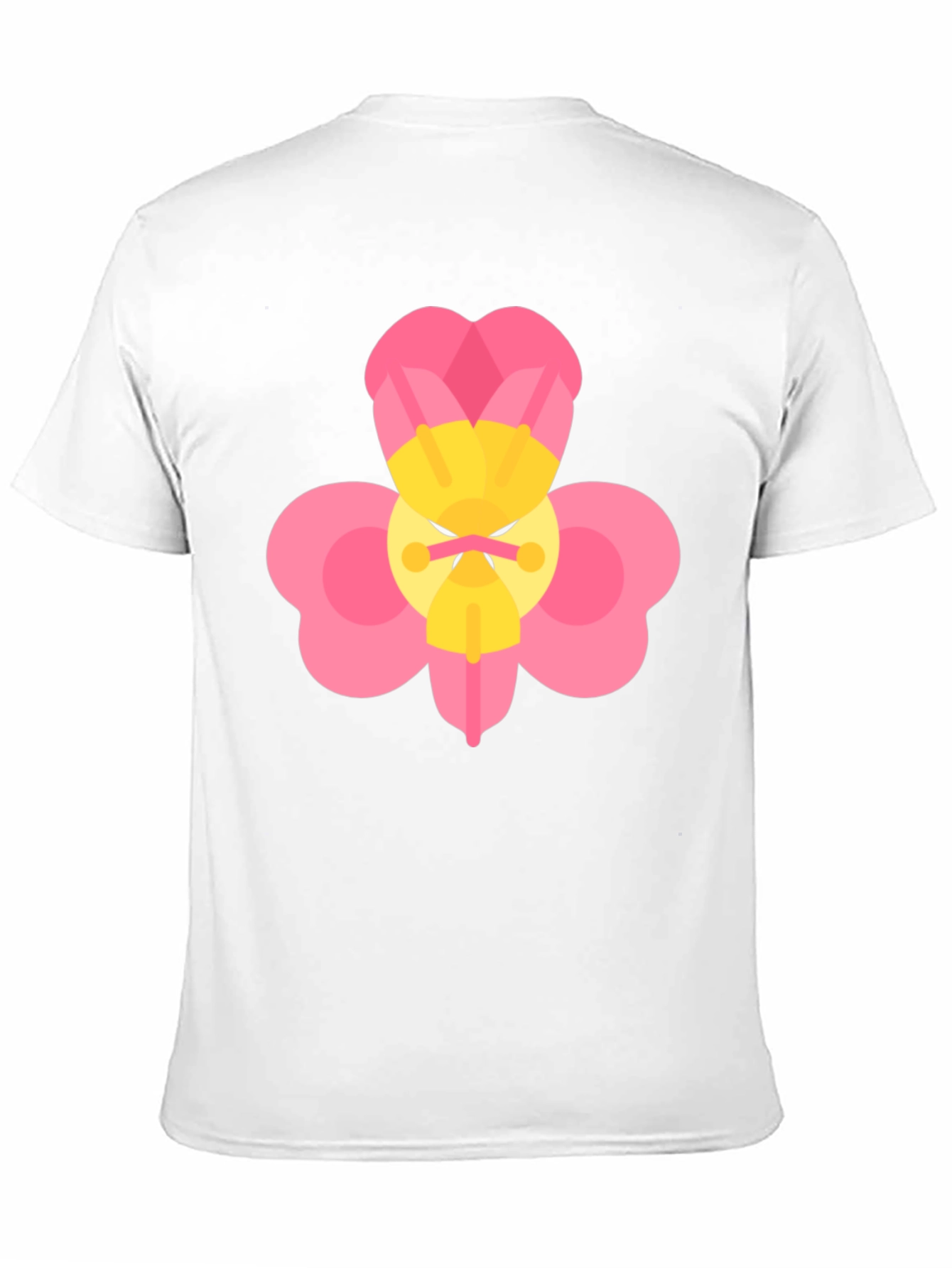 Funny Flower Graphic Black T-Shirt