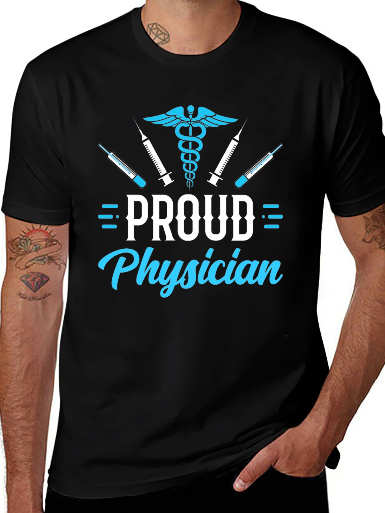 Proud Physician Graphic T-Shirt - Medical Profession Apparel