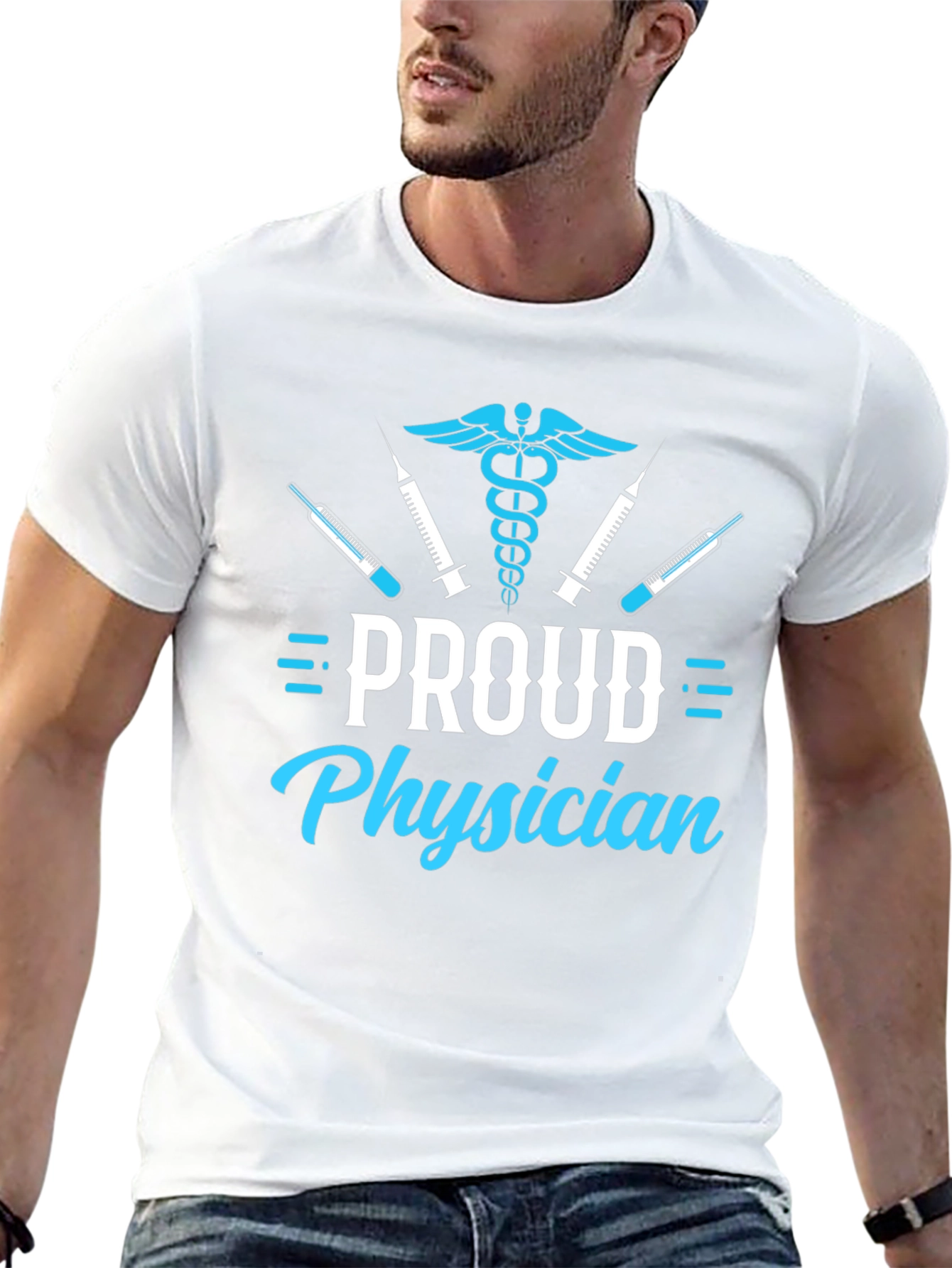 Proud Physician Graphic T-Shirt - Medical Profession Apparel