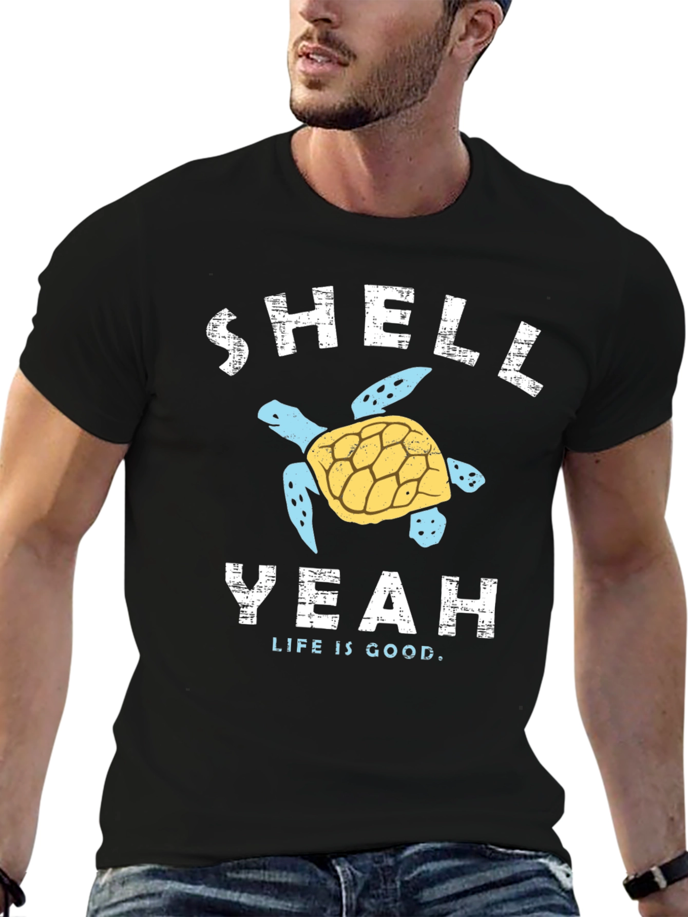 Shell Yeah Turtle Graphic T-Shirt