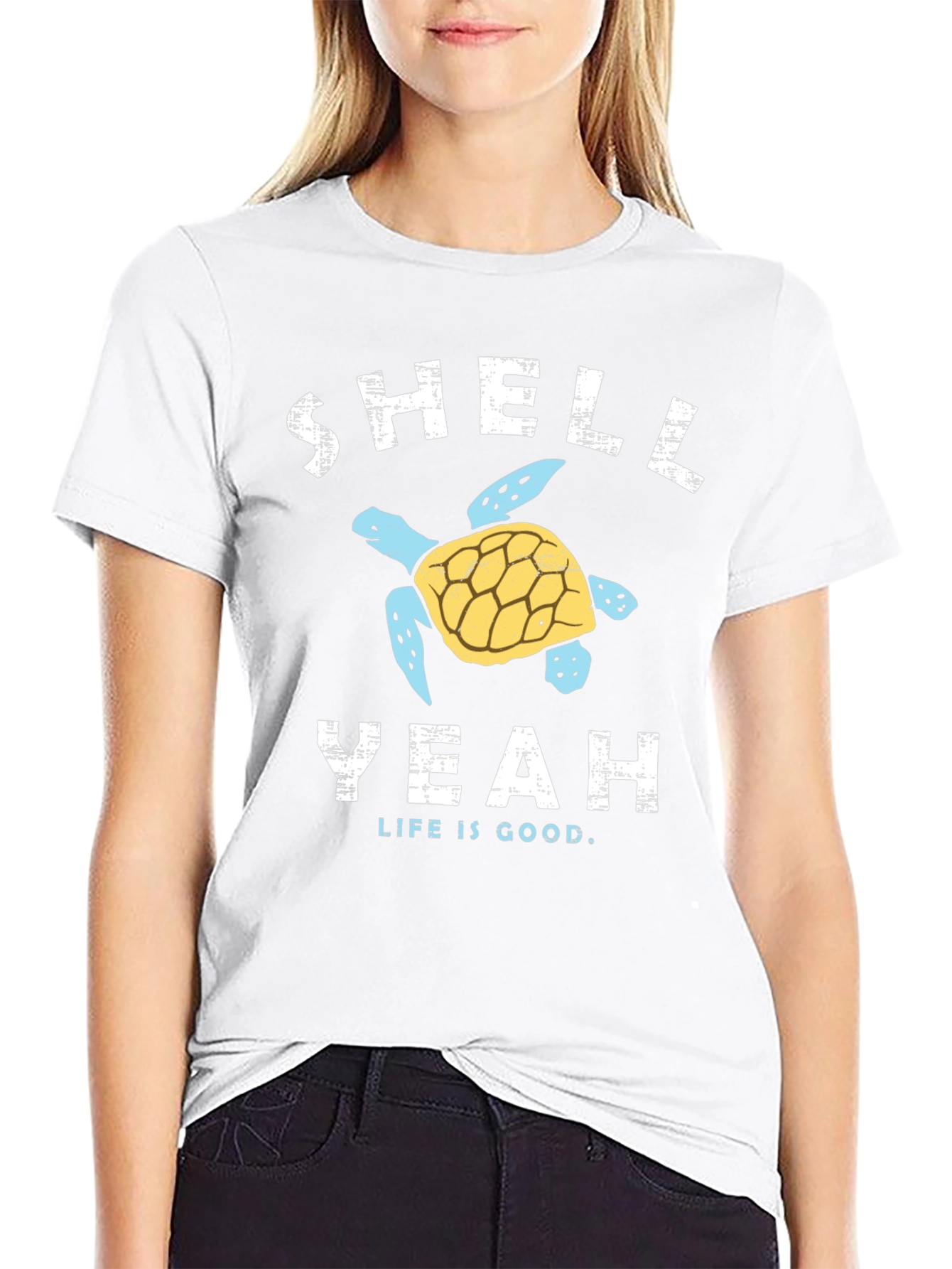Shell Yeah Turtle Graphic T-Shirt