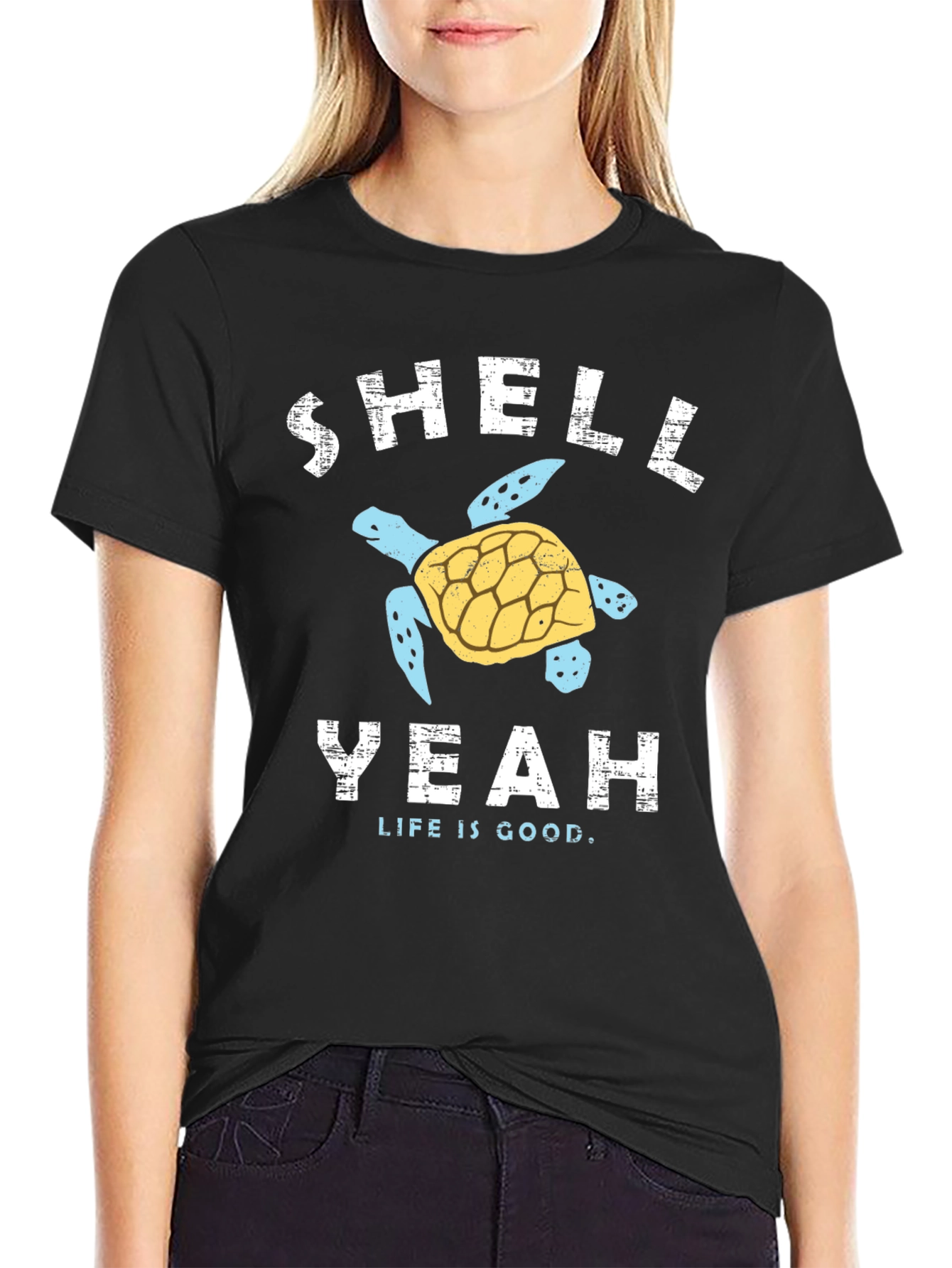 Shell Yeah Turtle Graphic T-Shirt
