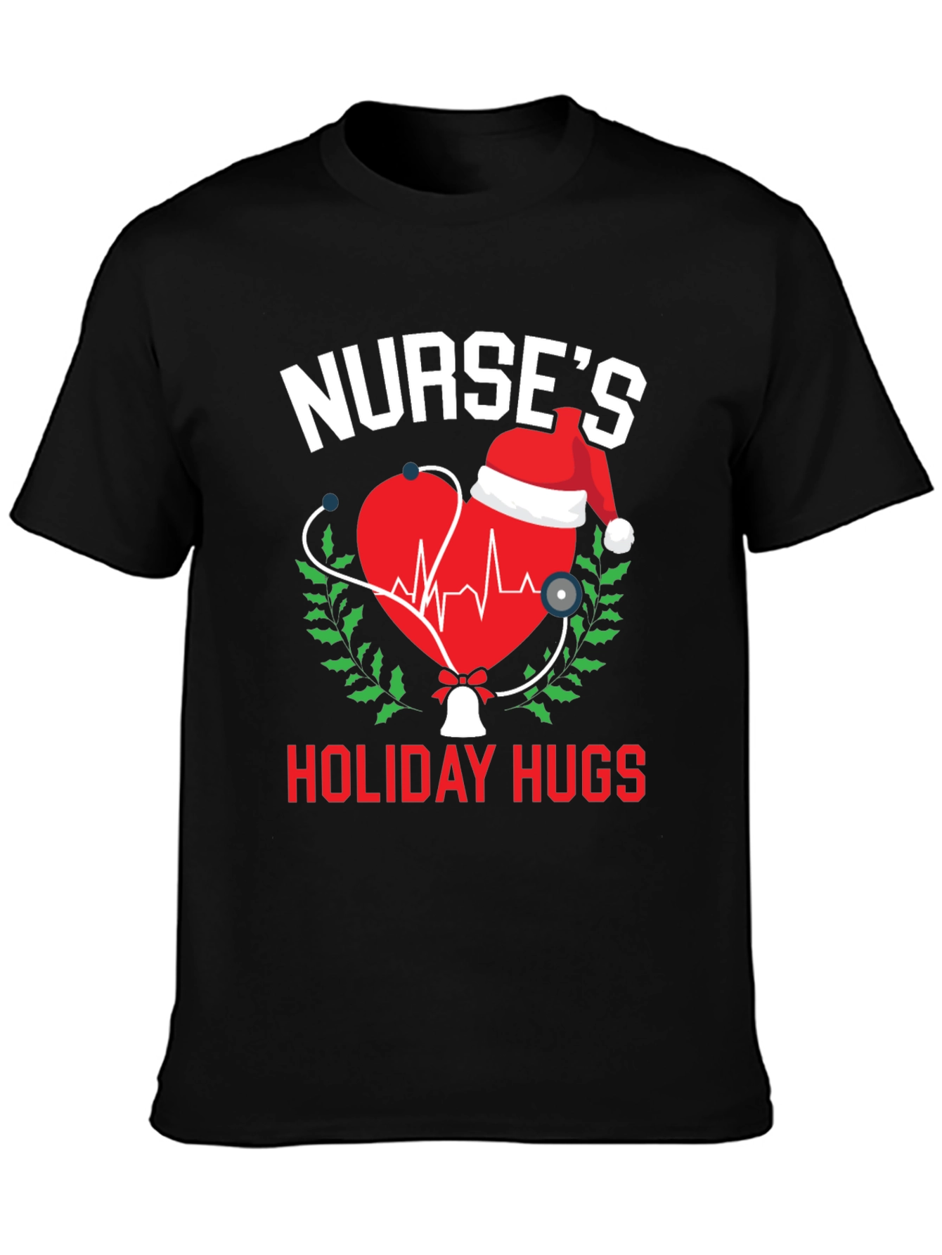 Nurses Holiday Hugs Christmas T-Shirt