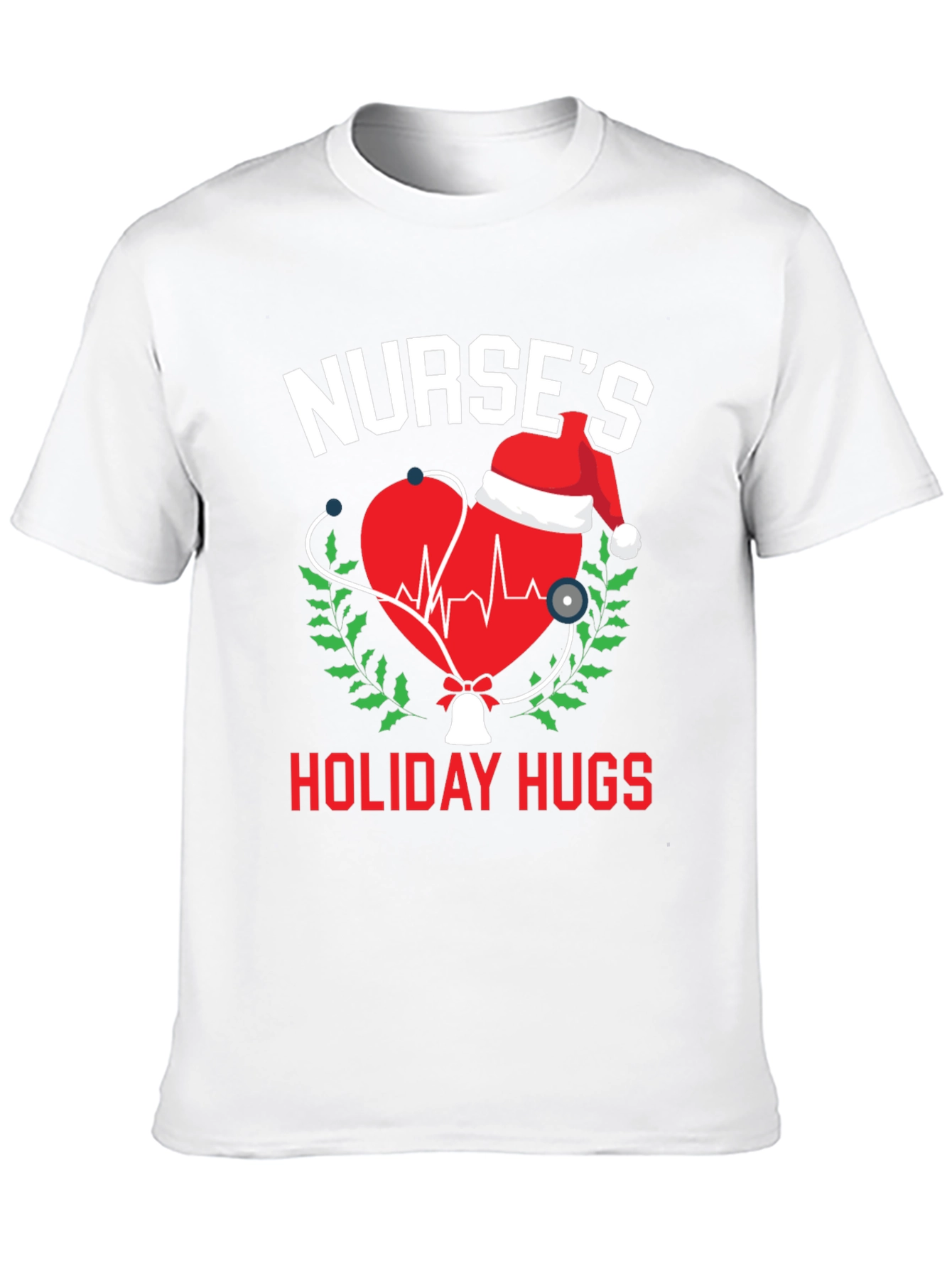 Nurses Holiday Hugs Christmas T-Shirt