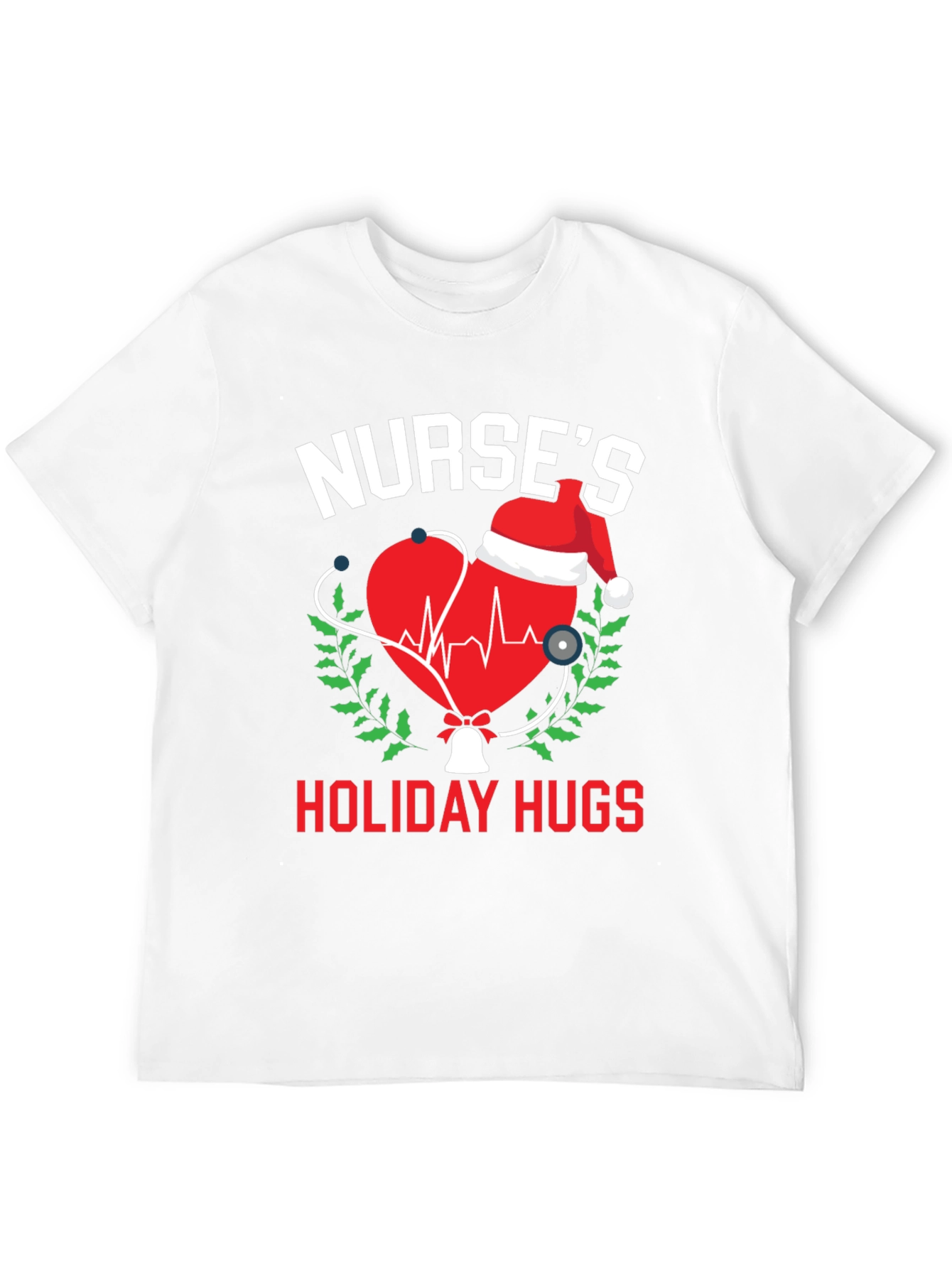 Nurses Holiday Hugs Christmas T-Shirt
