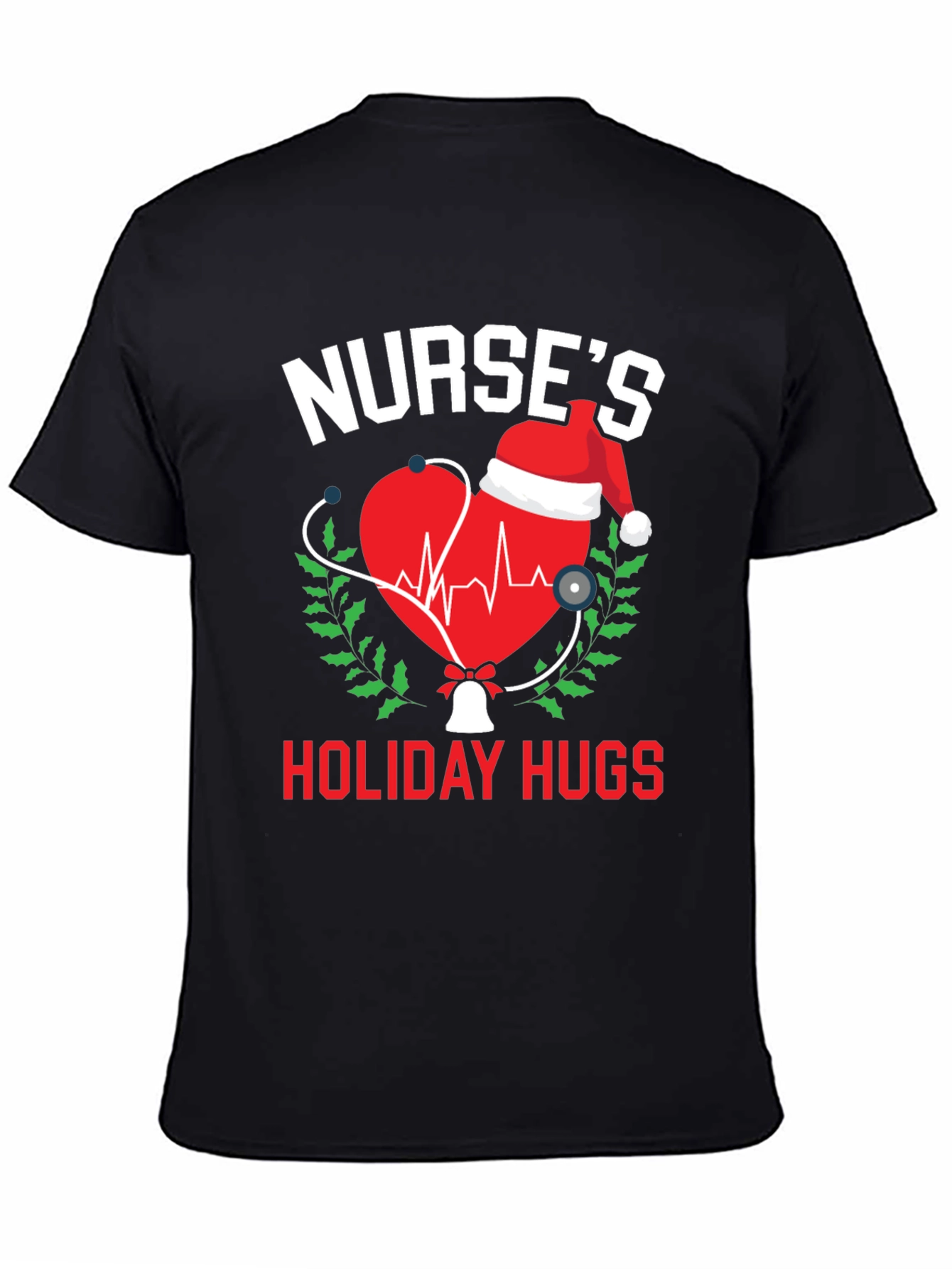 Nurses Holiday Hugs Christmas T-Shirt