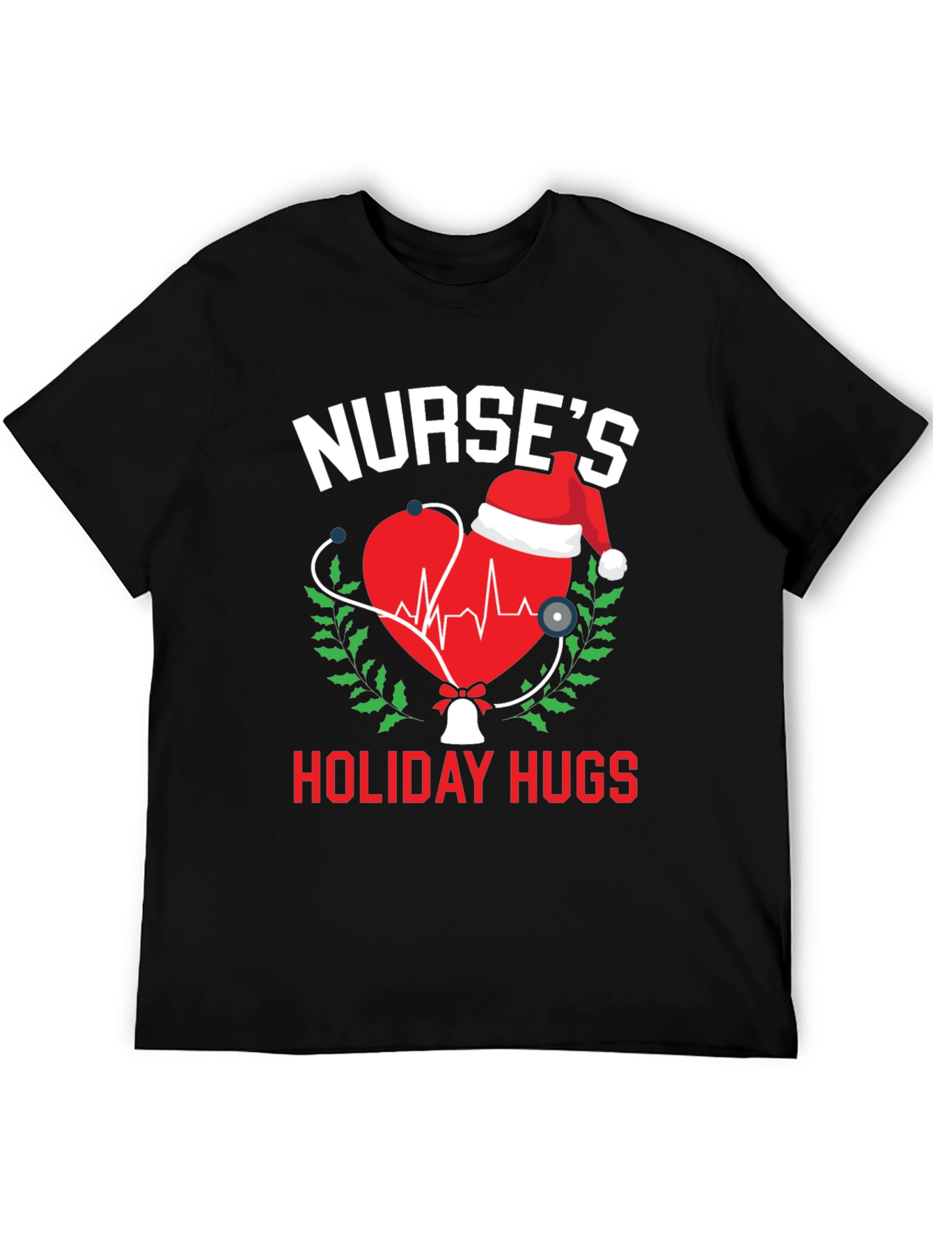 Nurses Holiday Hugs Christmas T-Shirt