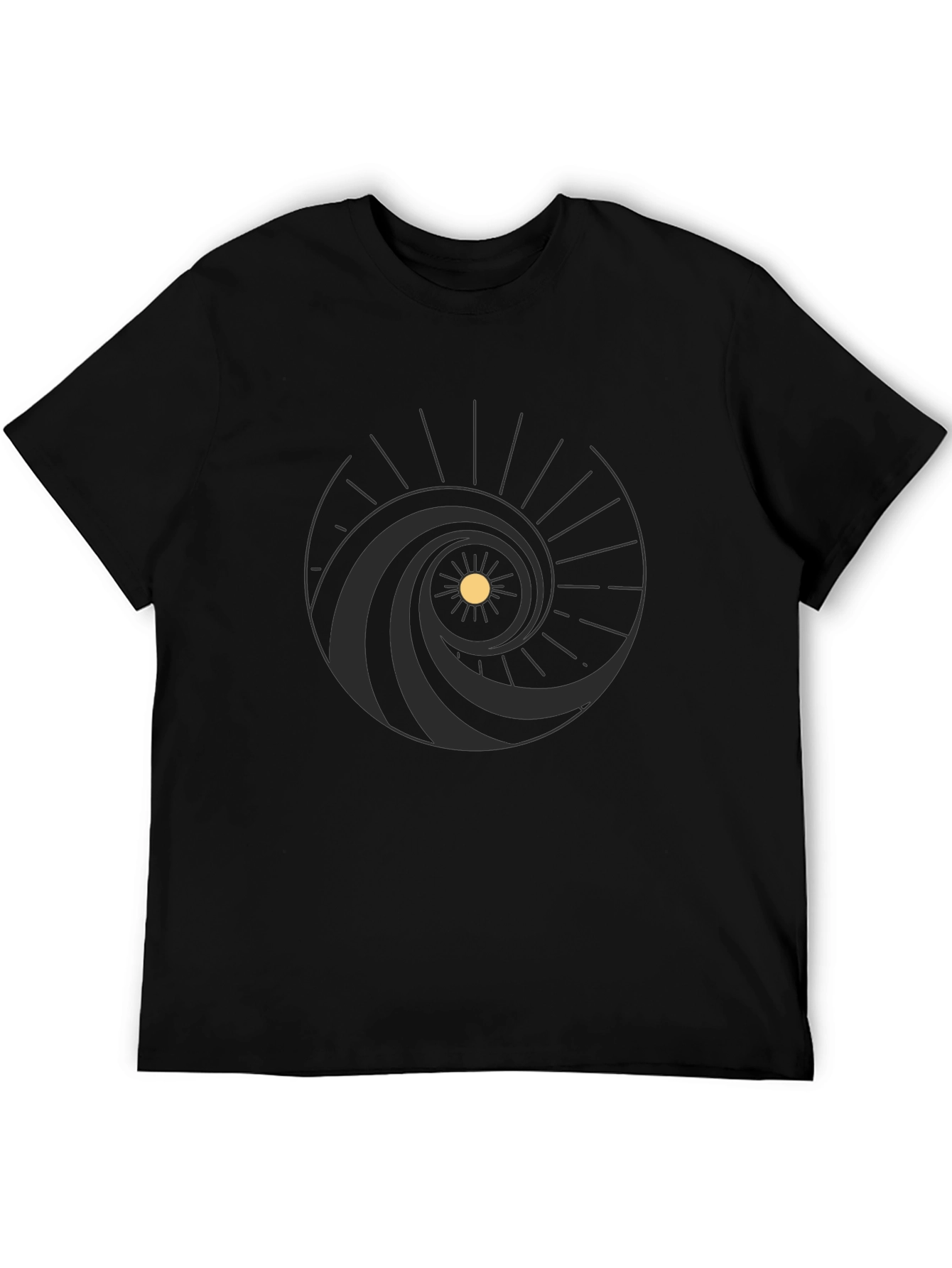 Abstract Sun Wave Graphic Tee