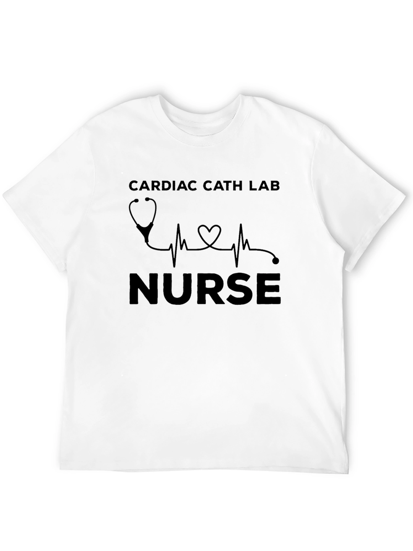 Cardiac Cath Lab Nurse Black T-Shirt