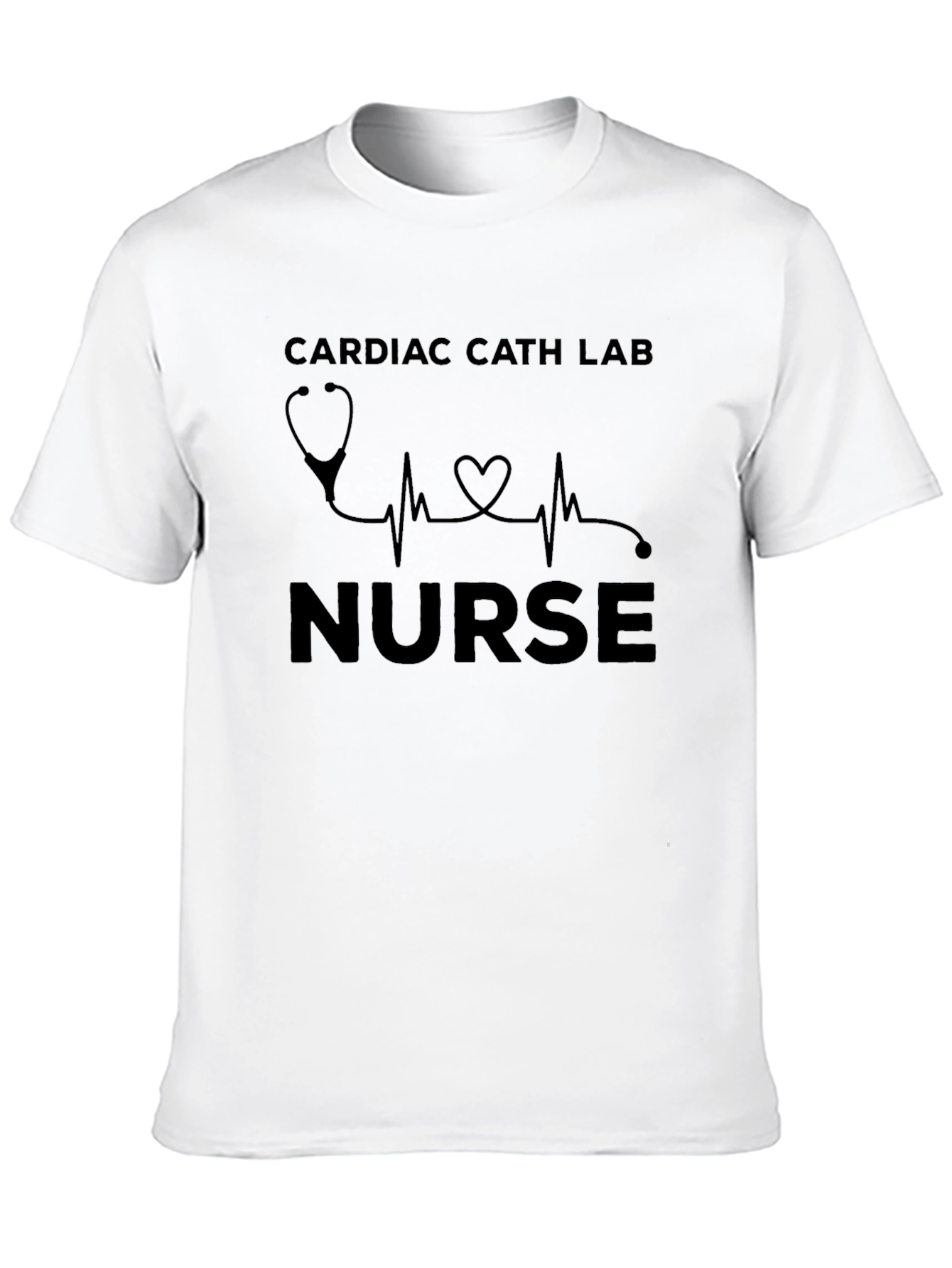 Cardiac Cath Lab Nurse Black T-Shirt