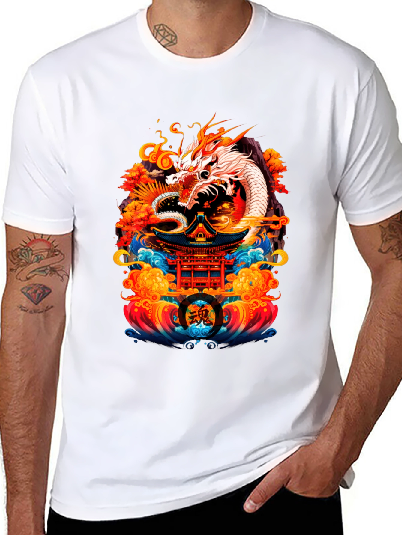 Dragon Temple Graphic Tee