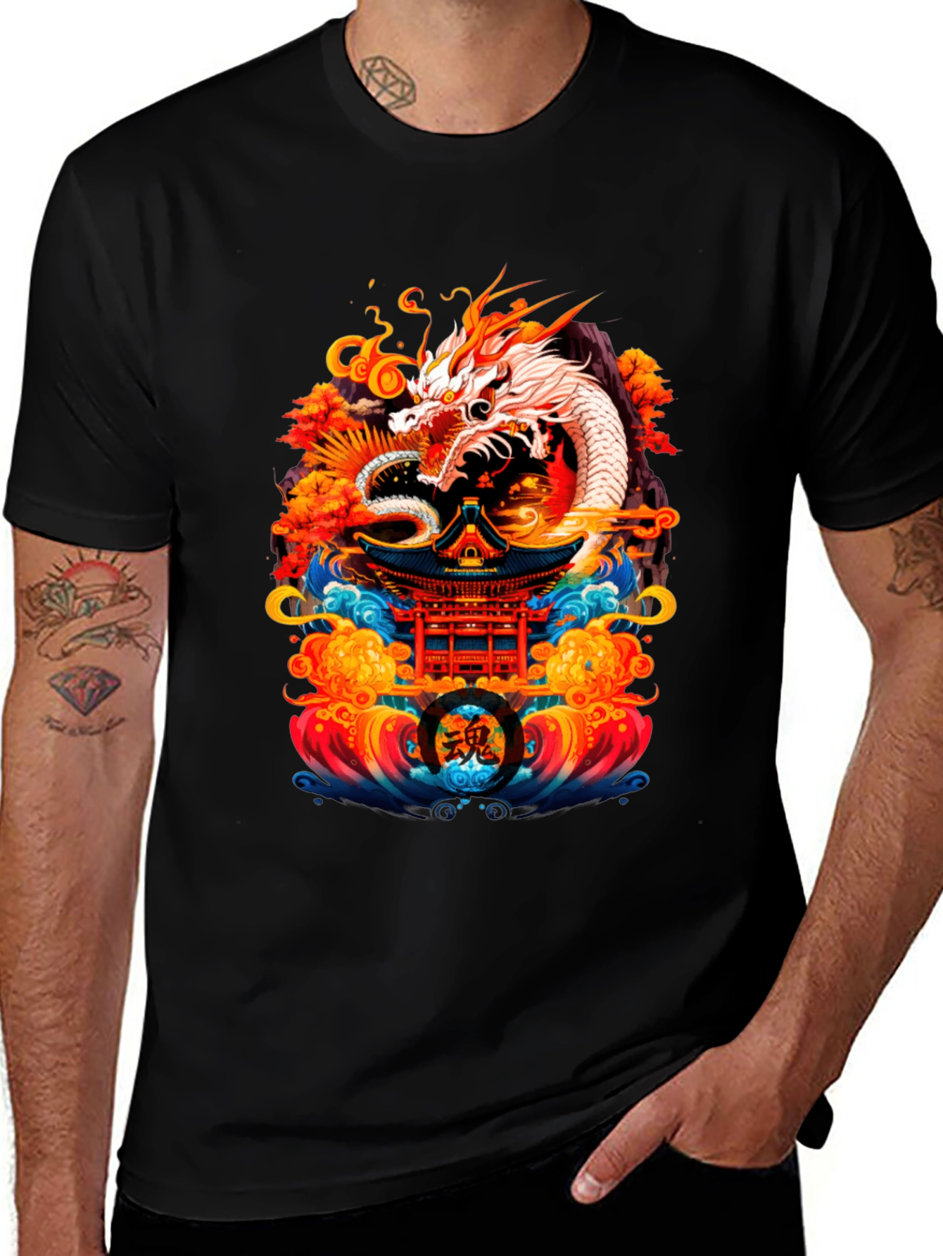 Dragon Temple Graphic Tee
