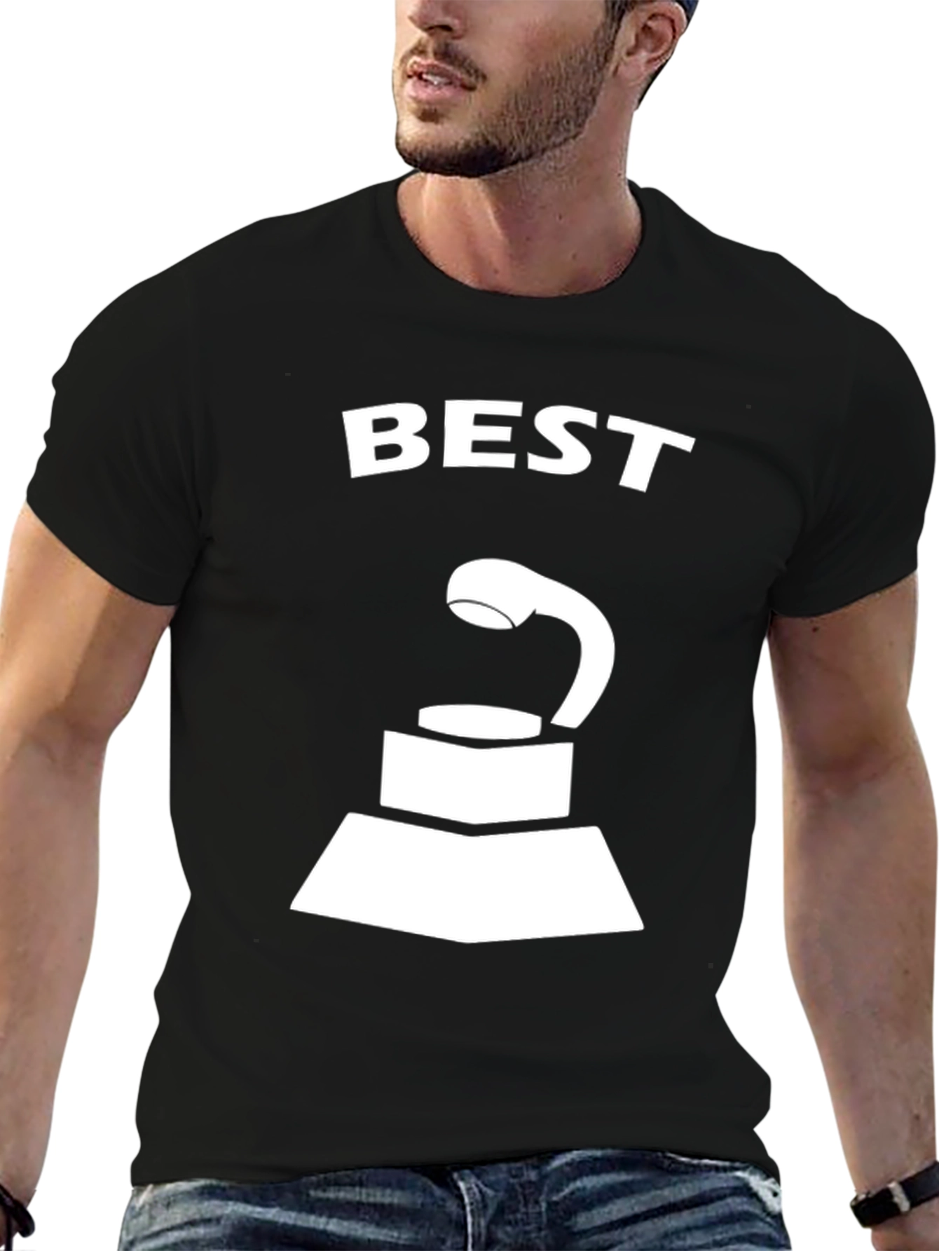 Best Award T-Shirt - Black Graphic Tee