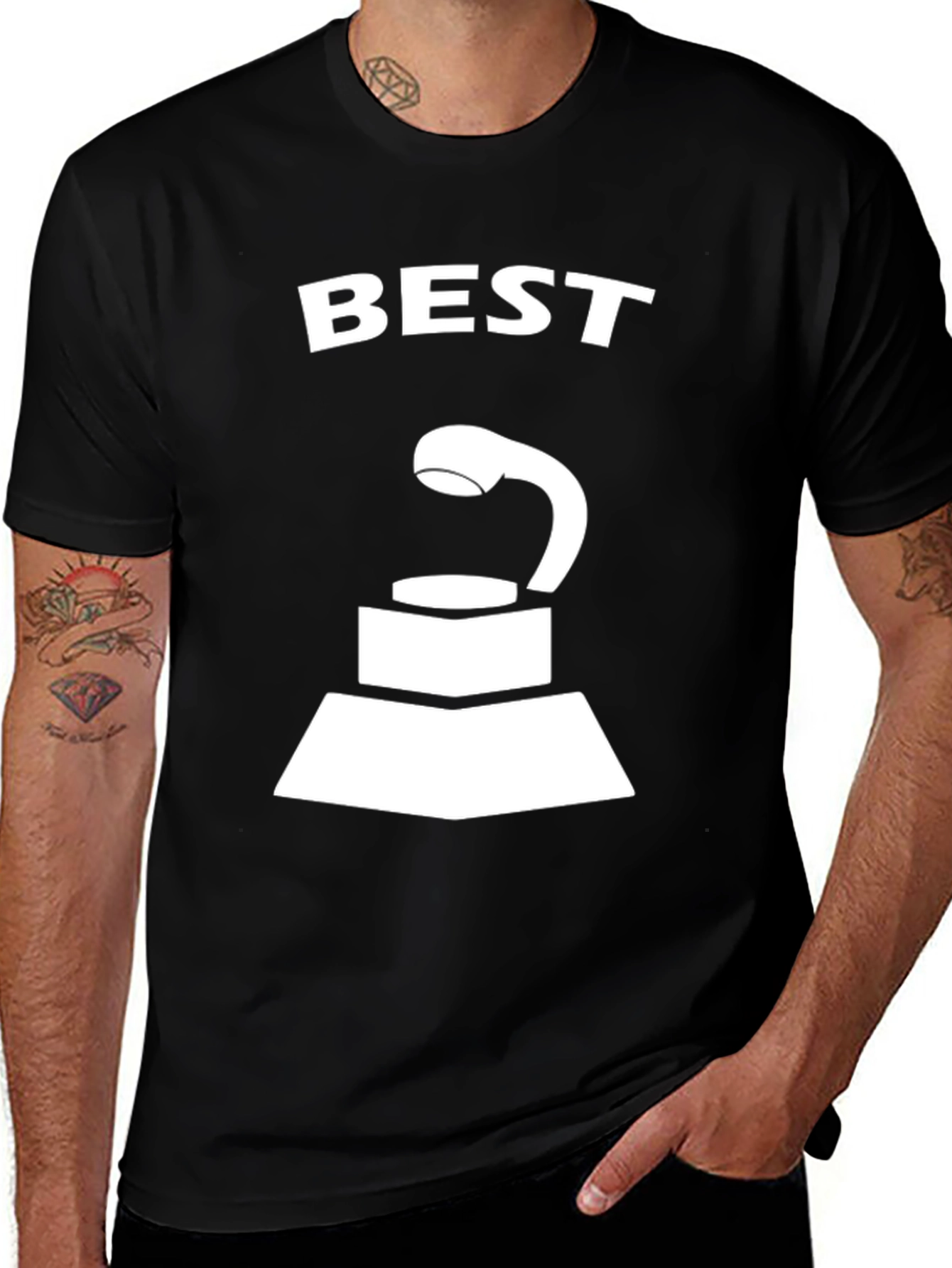 Best Award T-Shirt - Black Graphic Tee