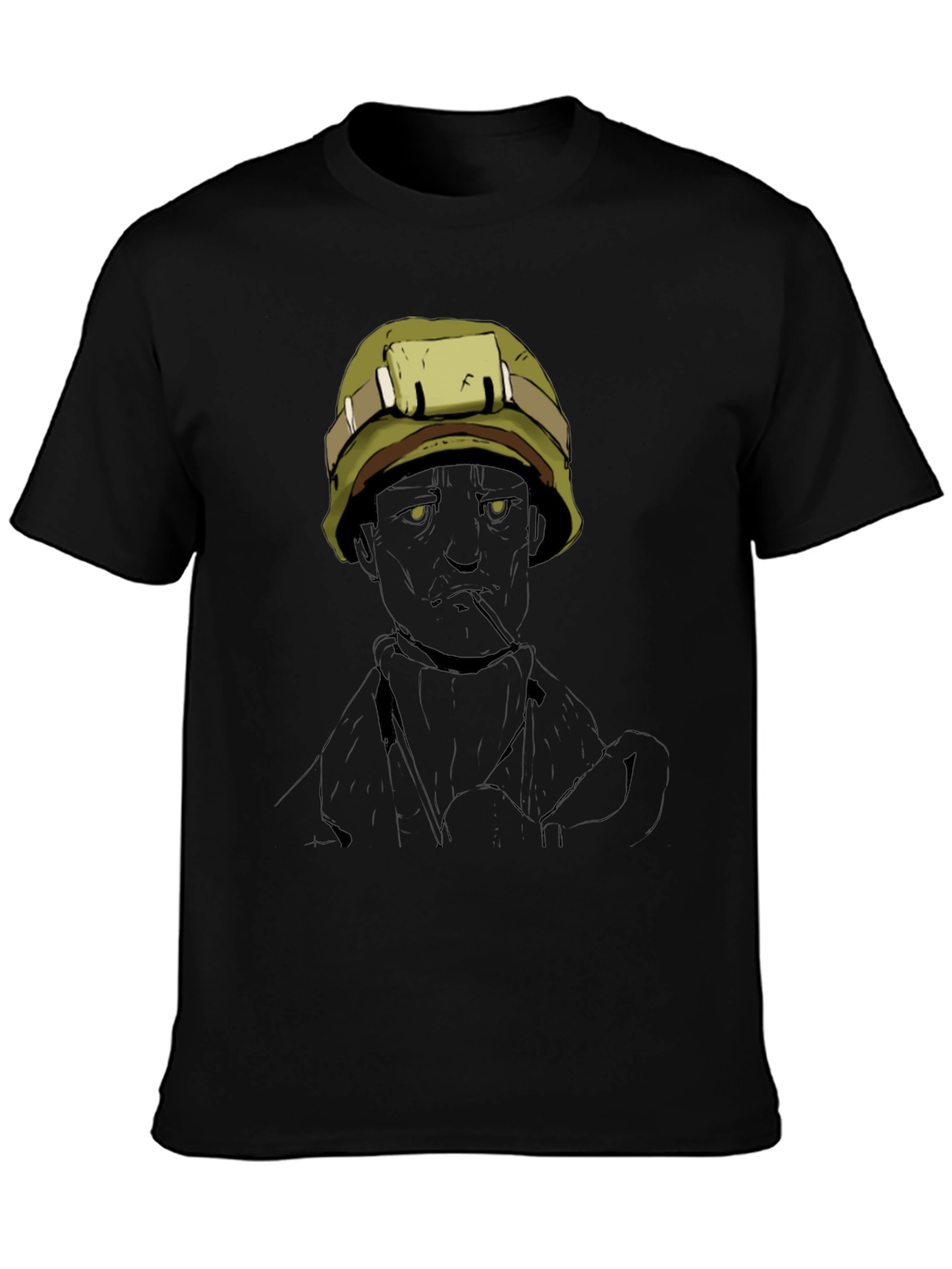 Graphic Tee: Vietnam Soldier Art T-Shirt