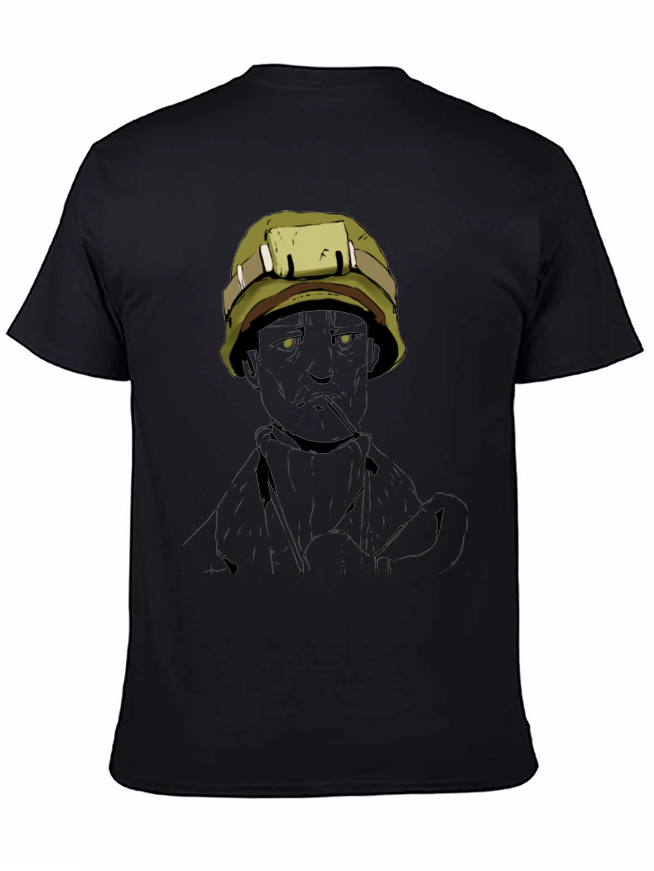 Graphic Tee: Vietnam Soldier Art T-Shirt