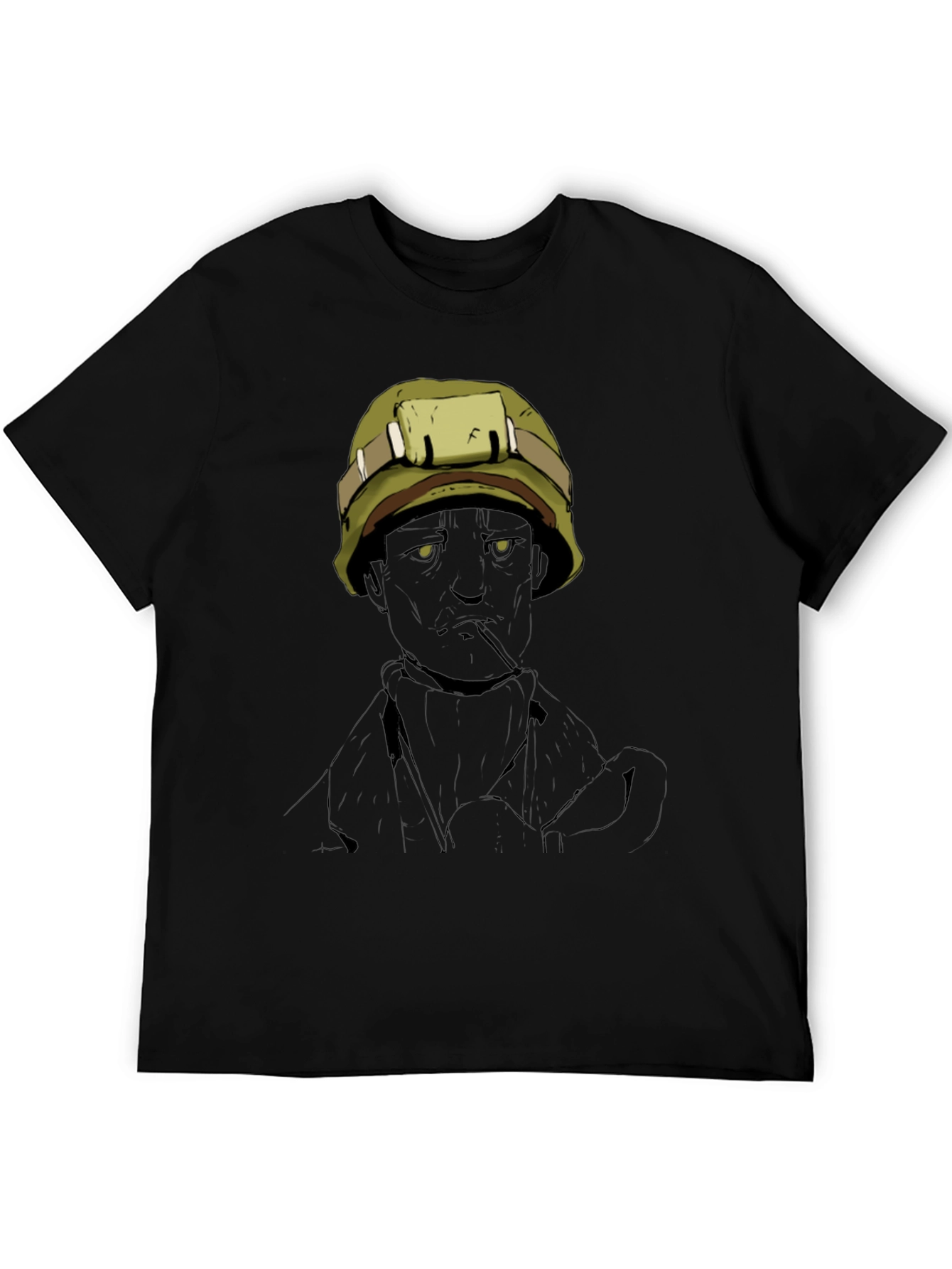 Graphic Tee: Vietnam Soldier Art T-Shirt