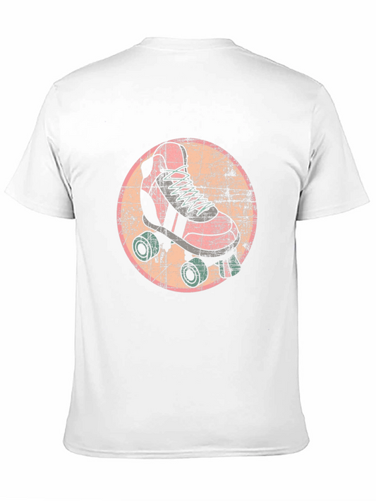 Retro Roller Skate Graphic Tee - Vintage Style