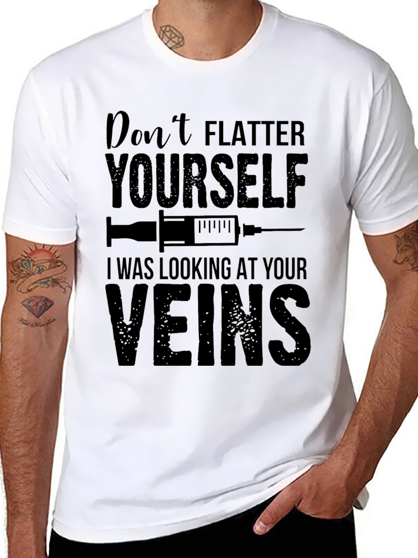 Funny Nurse T-Shirt: Dont Flatter Yourself