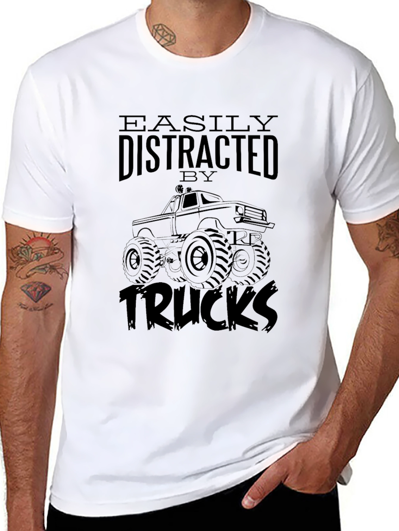 Easily Distracted by Trucks Graphic Tee