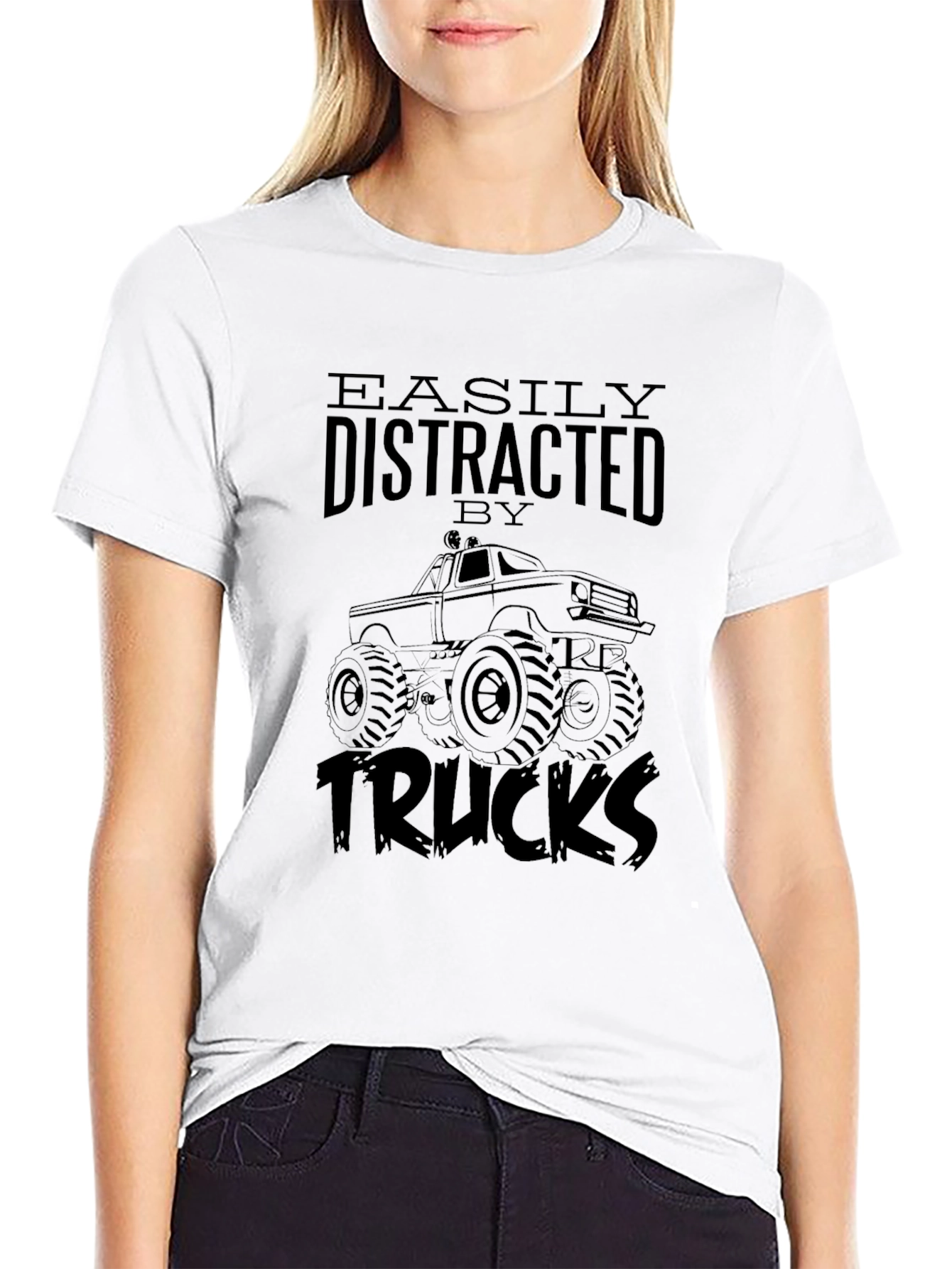 Easily Distracted by Trucks Graphic Tee