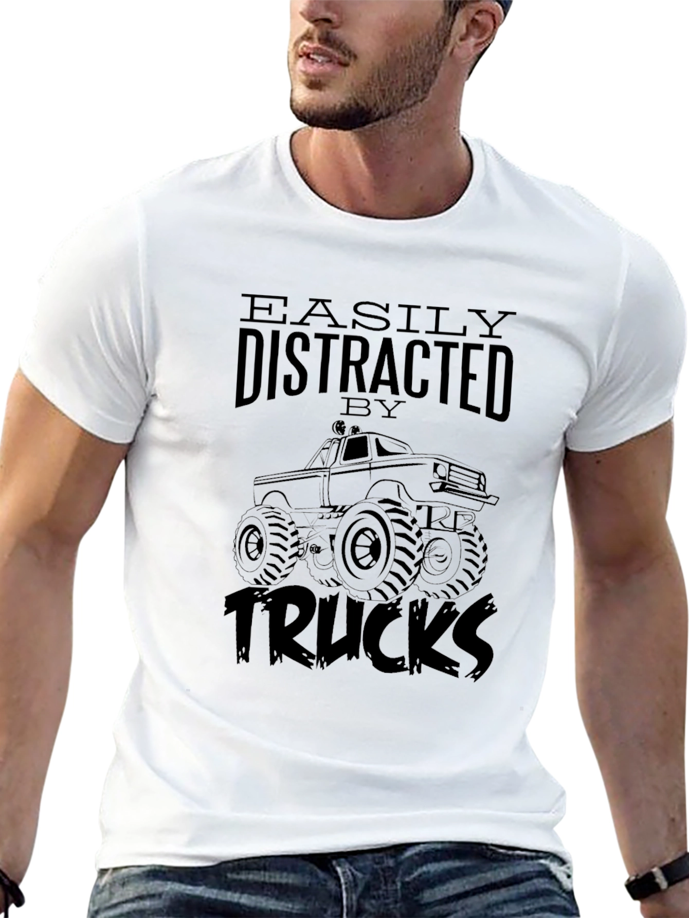 Easily Distracted by Trucks Graphic Tee