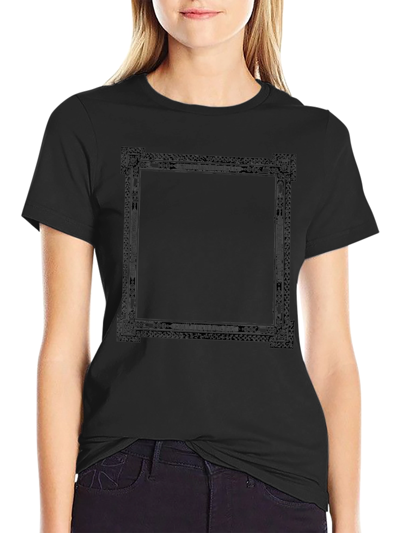 Framed Graphic Tee - Modern Minimalist Design