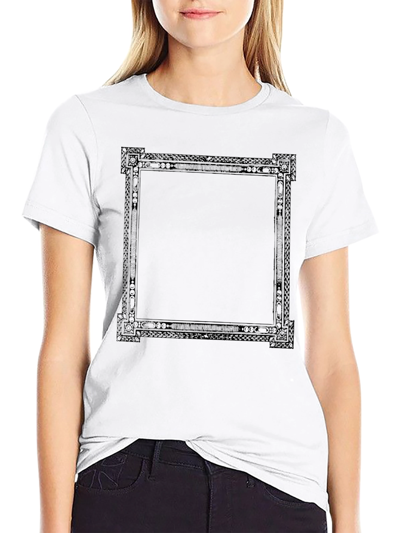 Framed Graphic Tee - Modern Minimalist Design