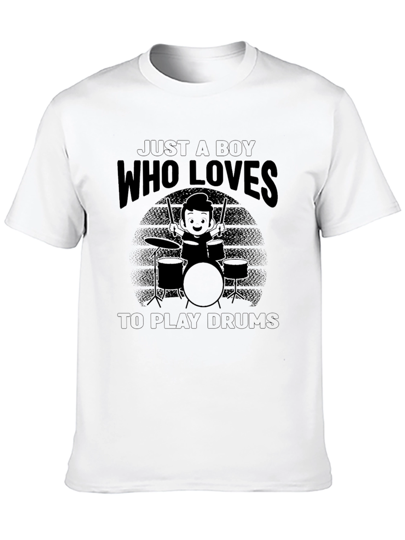 Just a Boy Who Loves To Play Drums T-Shirt