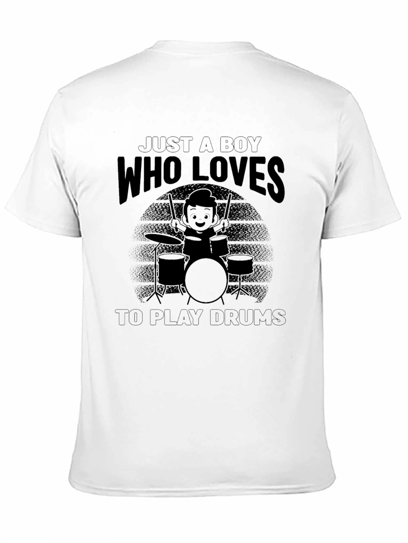Just a Boy Who Loves To Play Drums T-Shirt