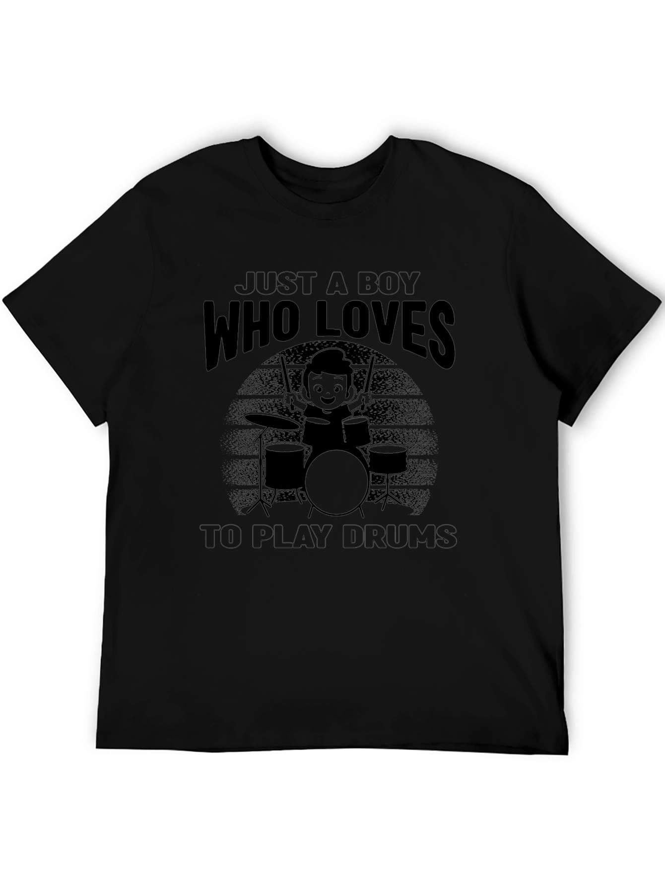 Just a Boy Who Loves To Play Drums T-Shirt