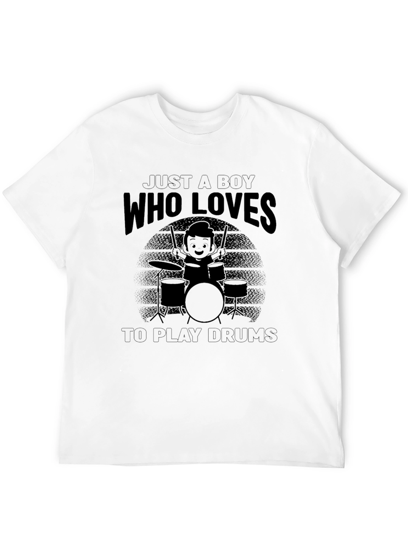 Just a Boy Who Loves To Play Drums T-Shirt