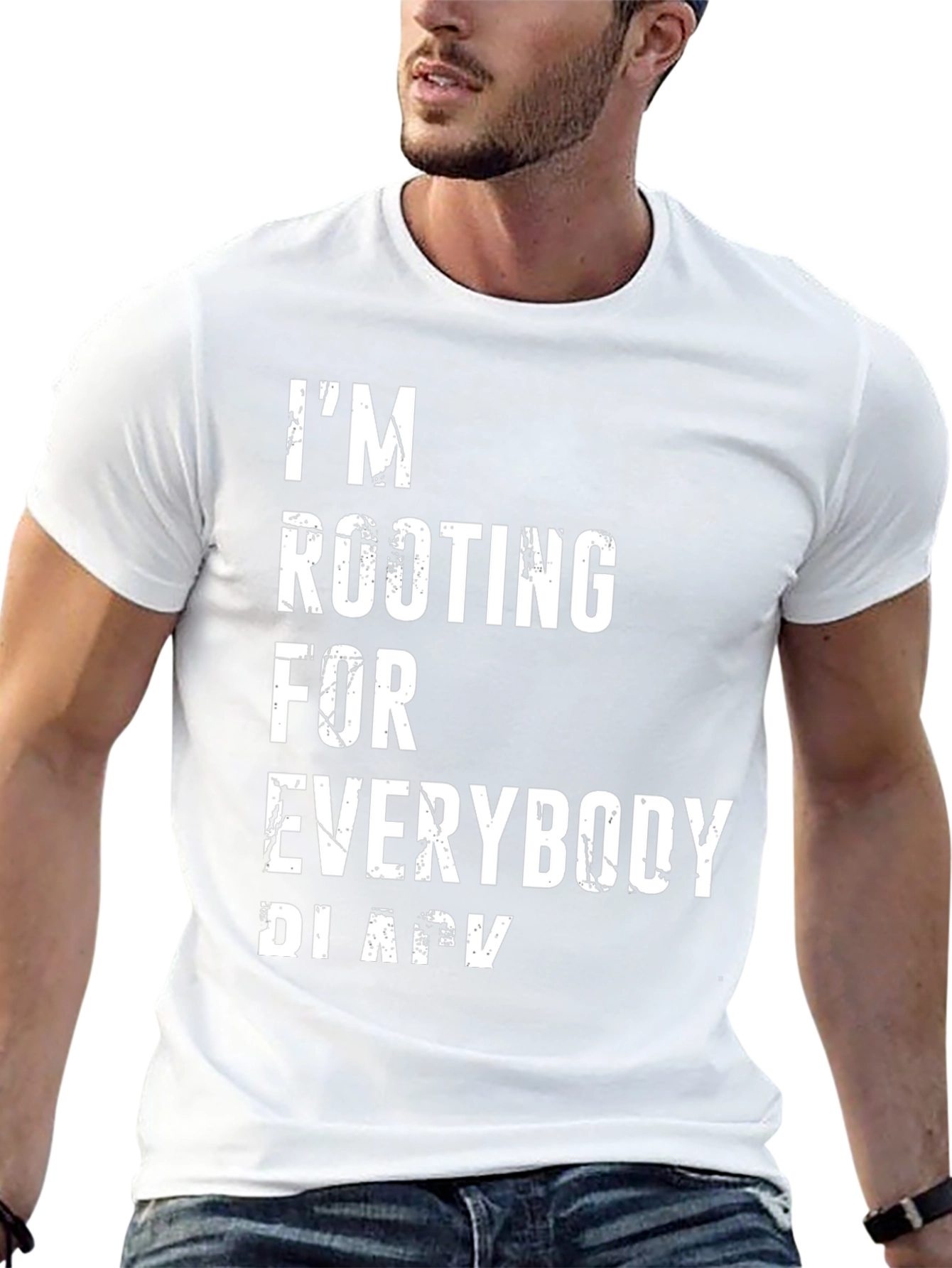 Im Rooting For Everybody Black Graphic Tee