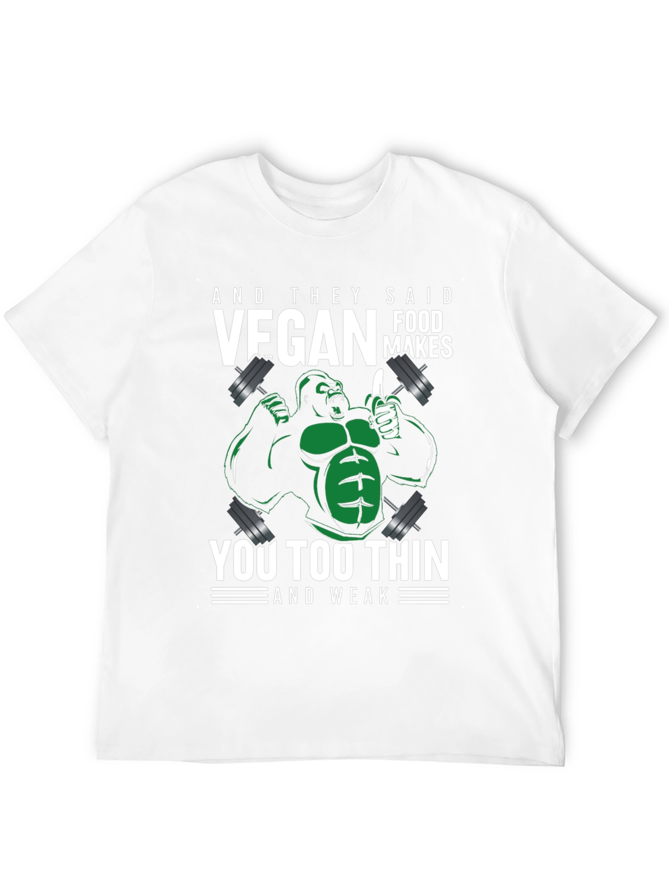 Vegan Gorilla T-Shirt - Strong & Healthy Vegan