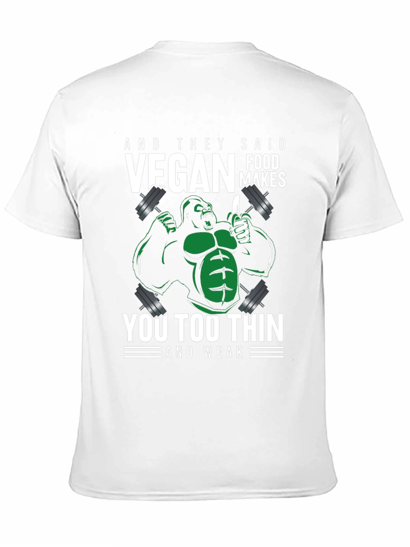 Vegan Gorilla T-Shirt - Strong & Healthy Vegan