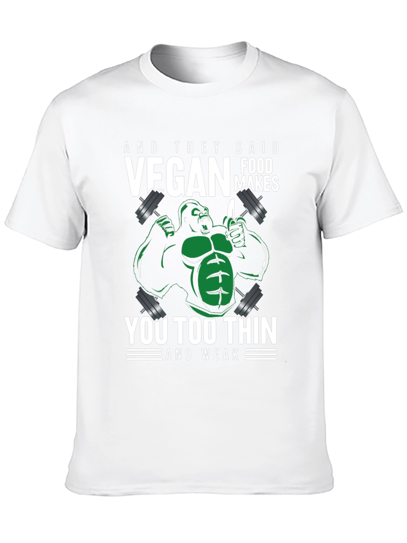 Vegan Gorilla T-Shirt - Strong & Healthy Vegan