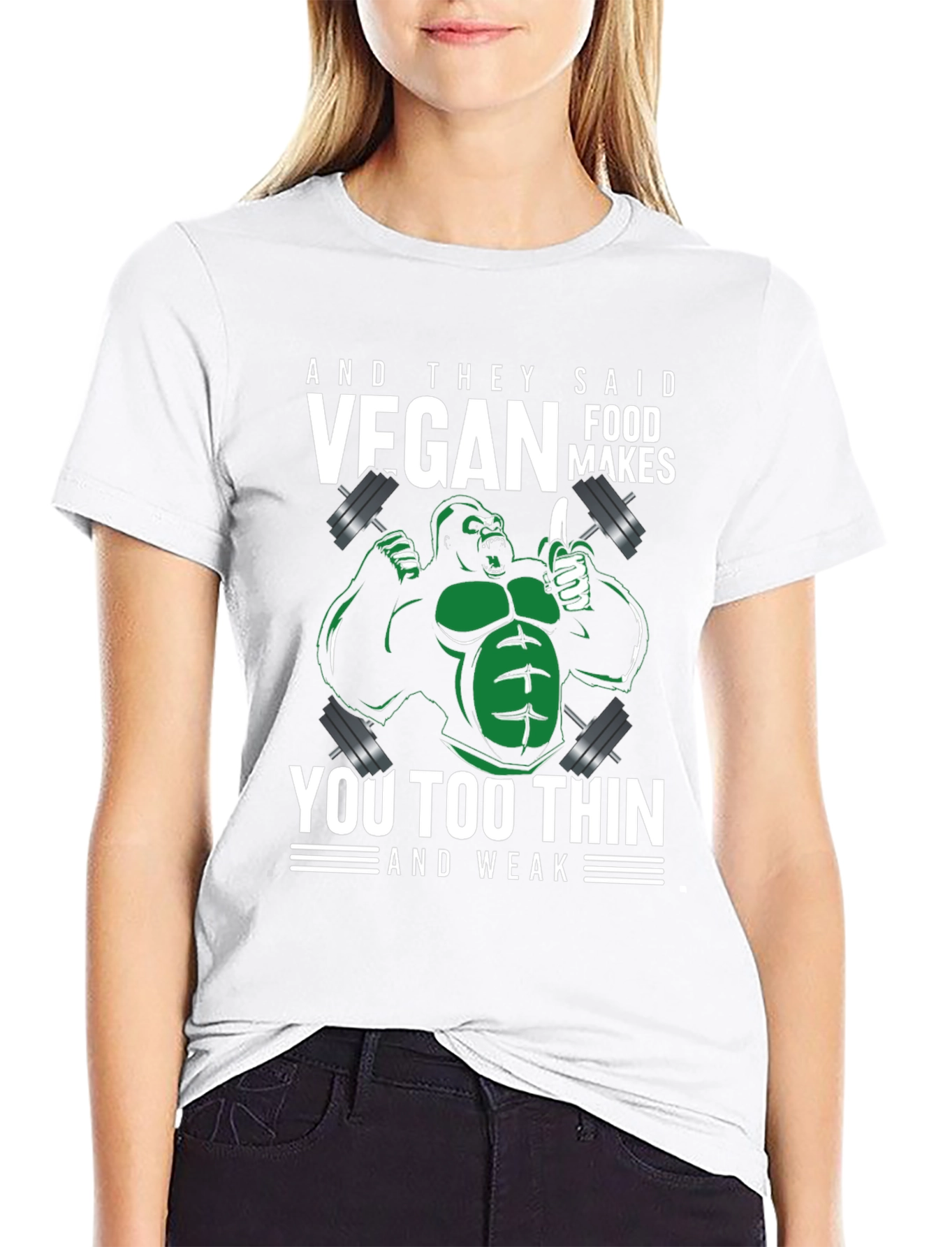 Vegan Gorilla T-Shirt - Strong & Healthy Vegan