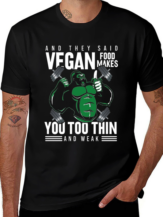 Vegan Gorilla T-Shirt - Strong & Healthy Vegan