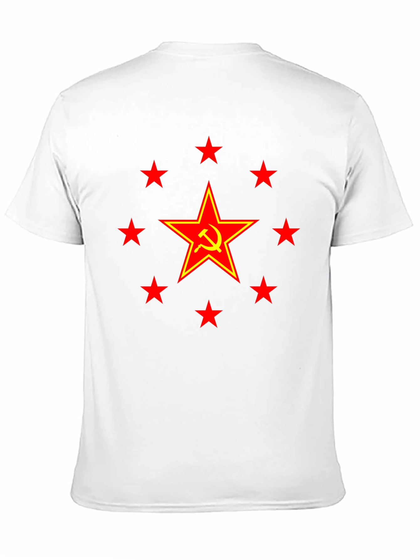 Red Star Hammer & Sickle Graphic Tee - Black