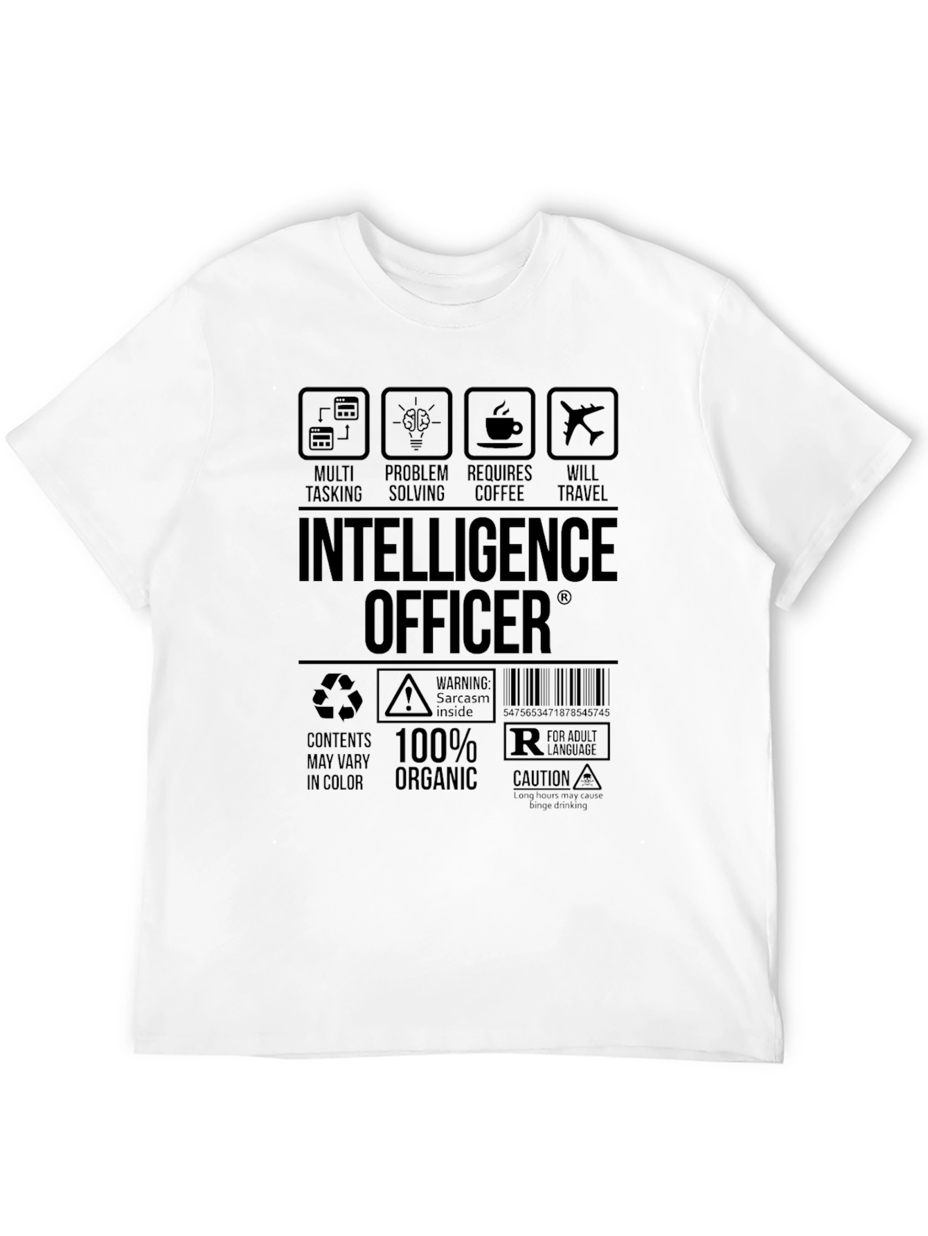Intelligence Officer T-Shirt - Multi-Tasking Problem-Solving
