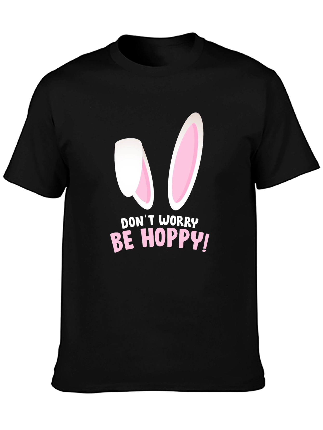 Be Hoppy Easter Graphic Tee - Black