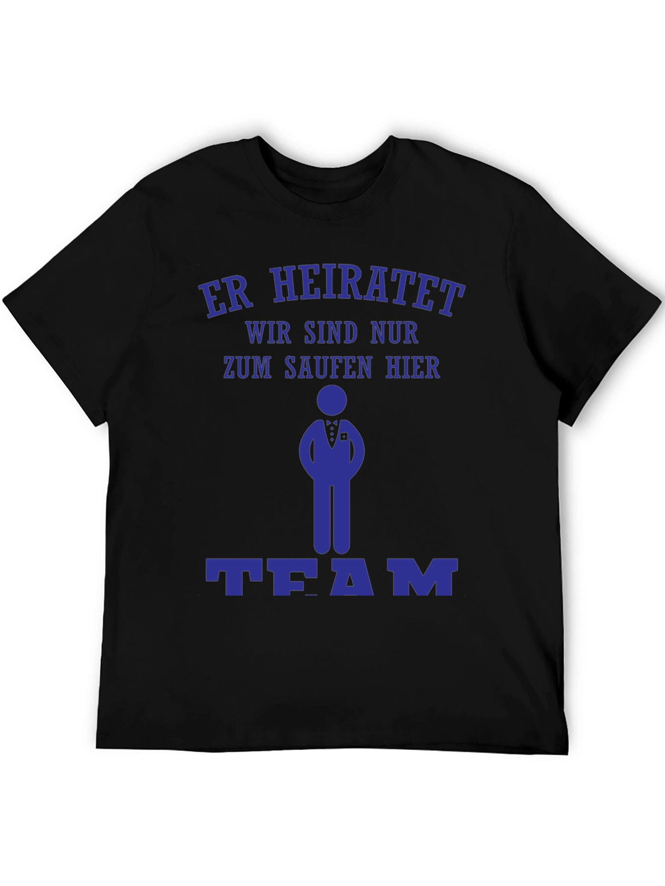 Humorous Er Heiratet Bachelor Party T-Shirt
