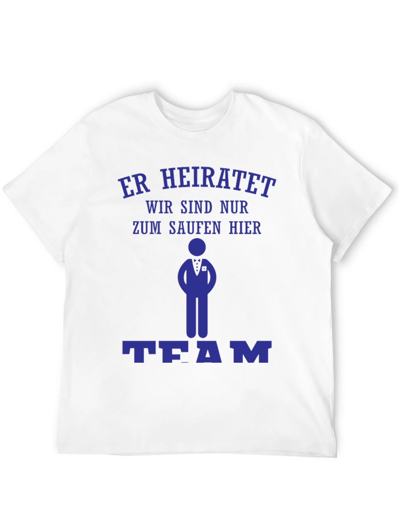 Humorous Er Heiratet Bachelor Party T-Shirt