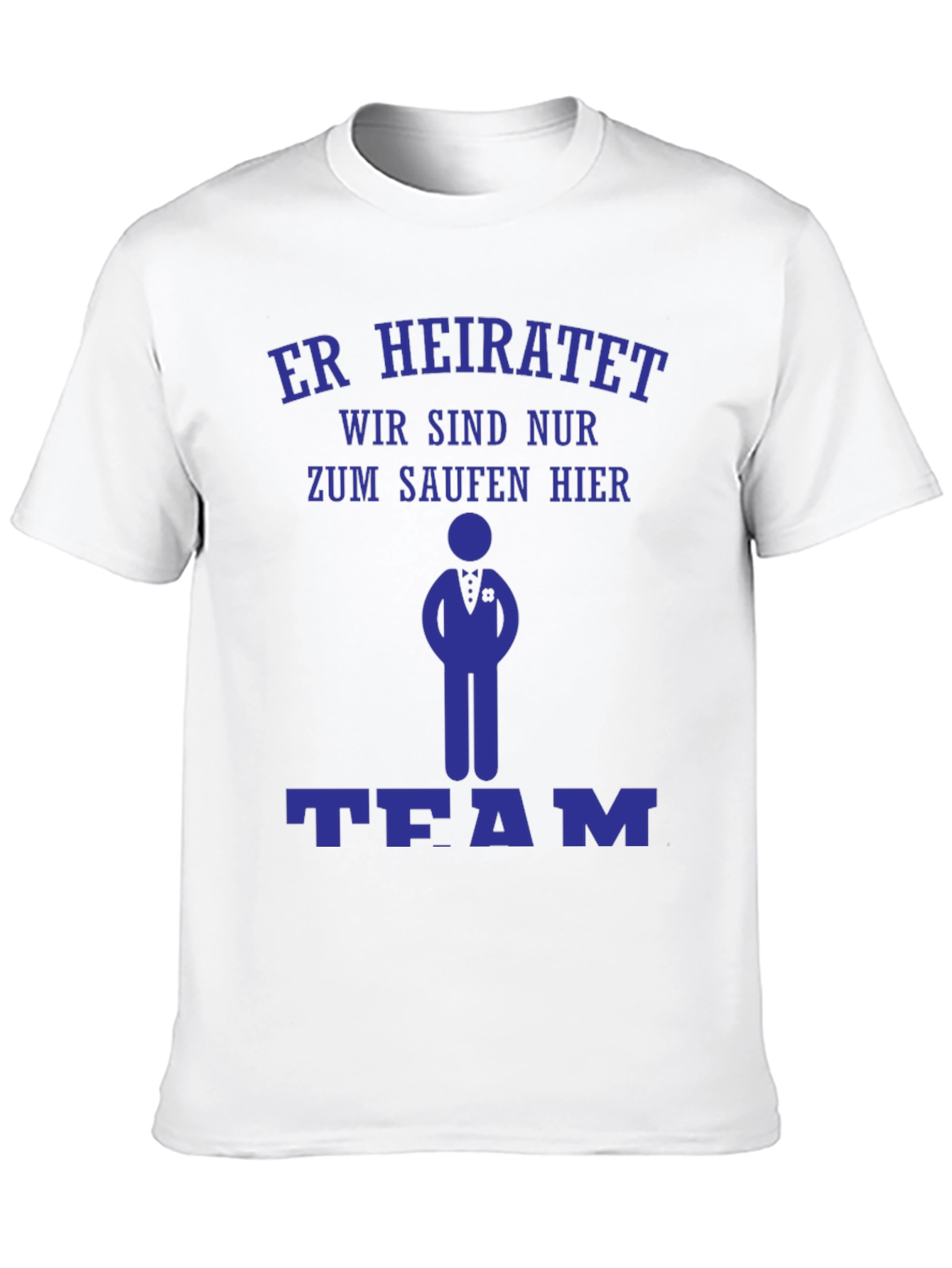 Humorous Er Heiratet Bachelor Party T-Shirt