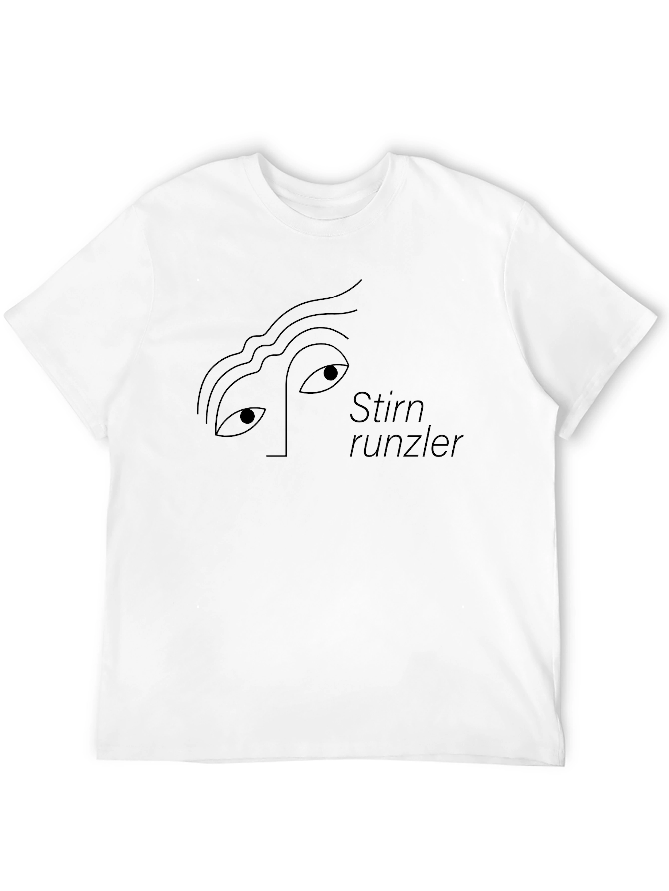 Minimalist Stirnrunzler T-Shirt