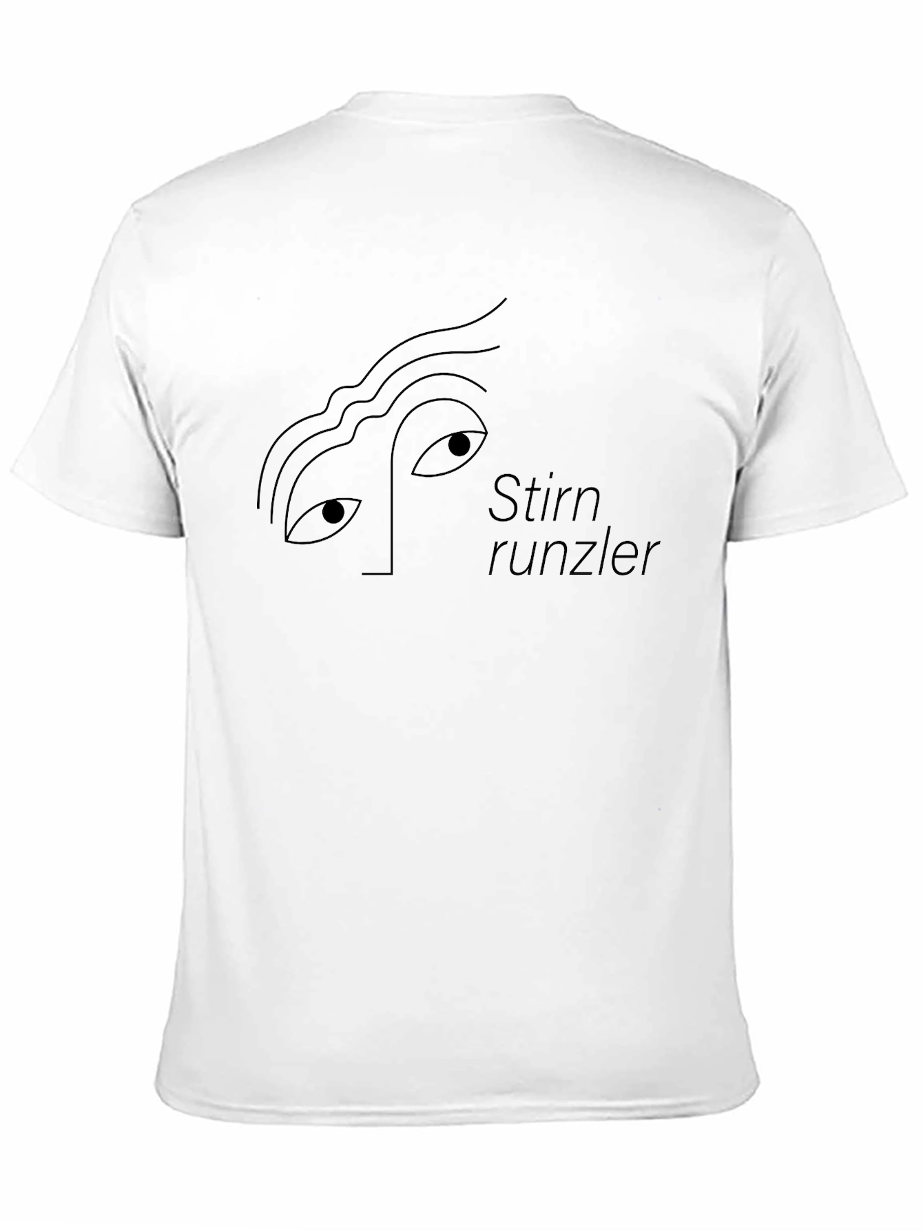 Minimalist Stirnrunzler T-Shirt