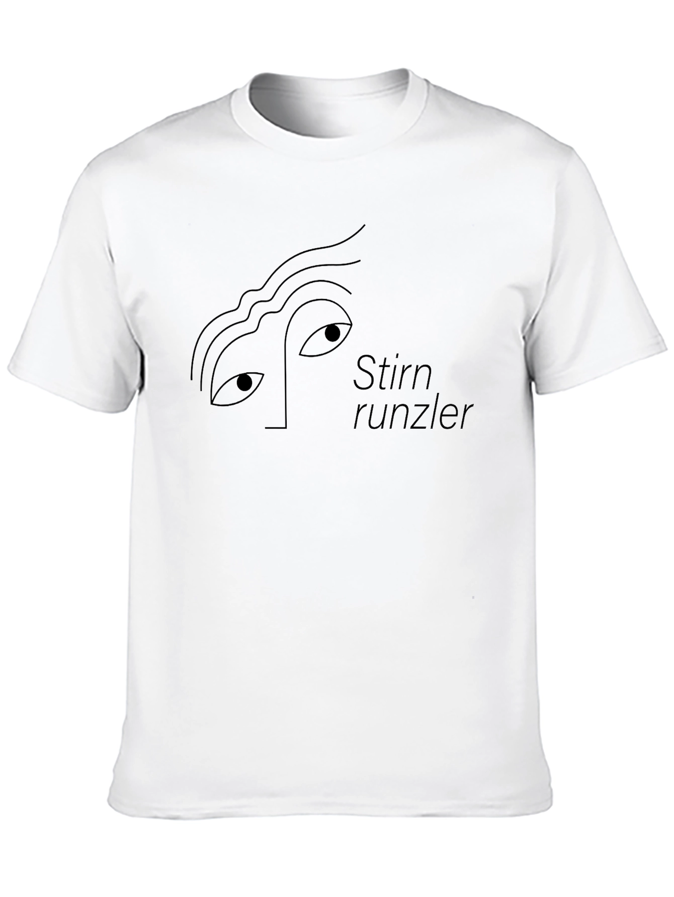 Minimalist Stirnrunzler T-Shirt