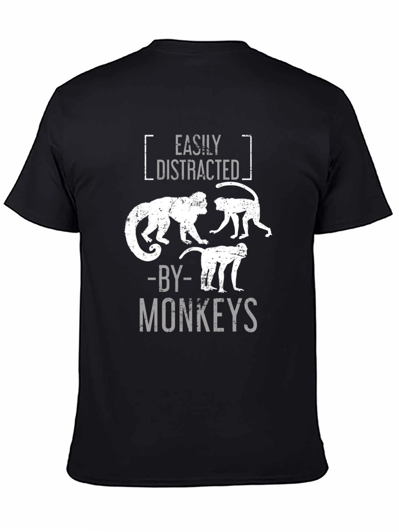 Easily Distracted By Monkeys Graphic T-Shirt